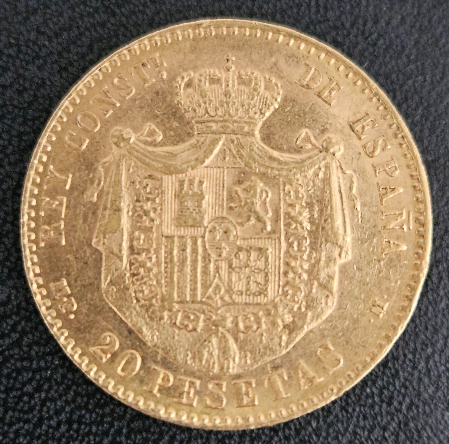 20 Pesetas Spanien 1890 Alfonso XIII