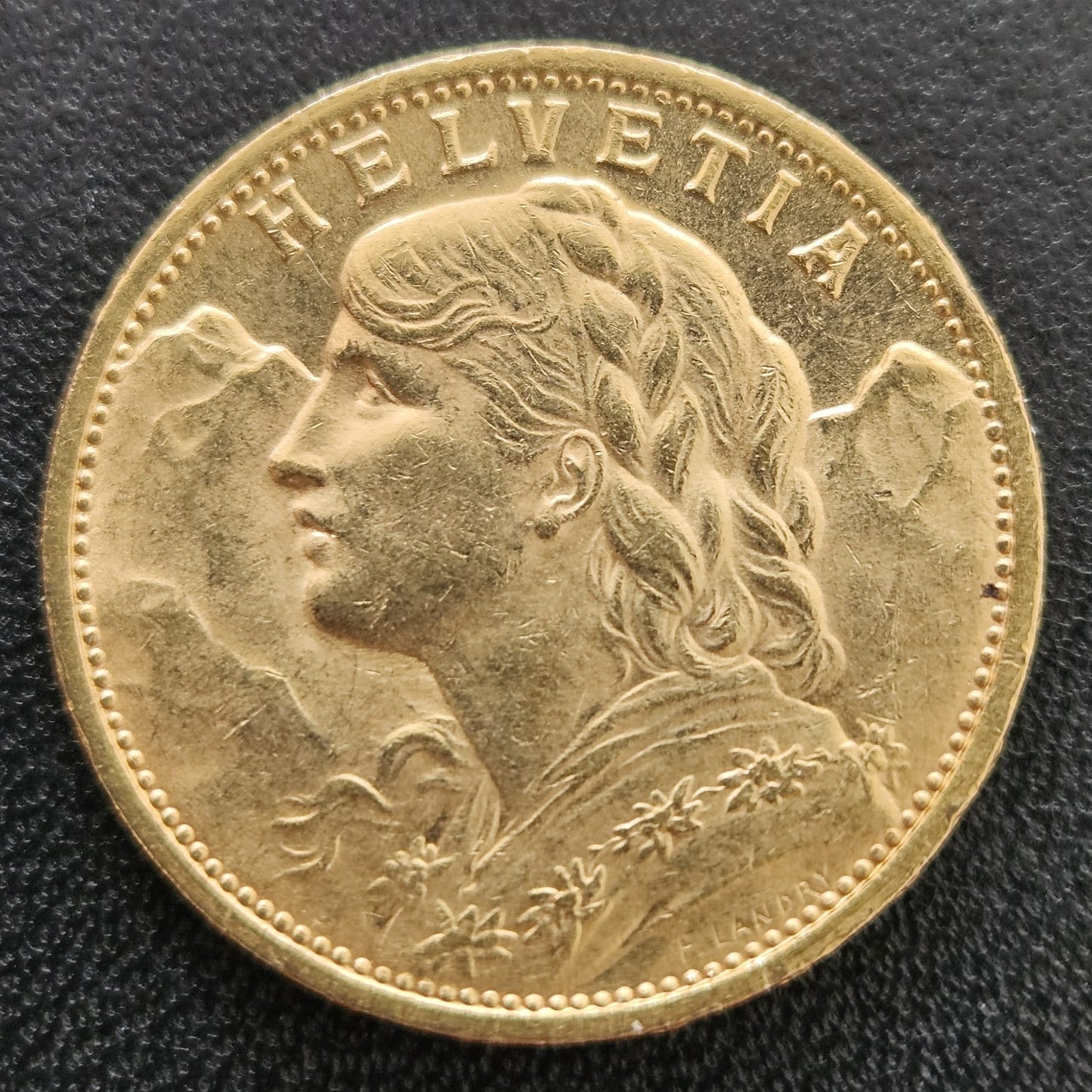 20 Franken Schweiz "Vreneli" Jahrgang 1901 B
