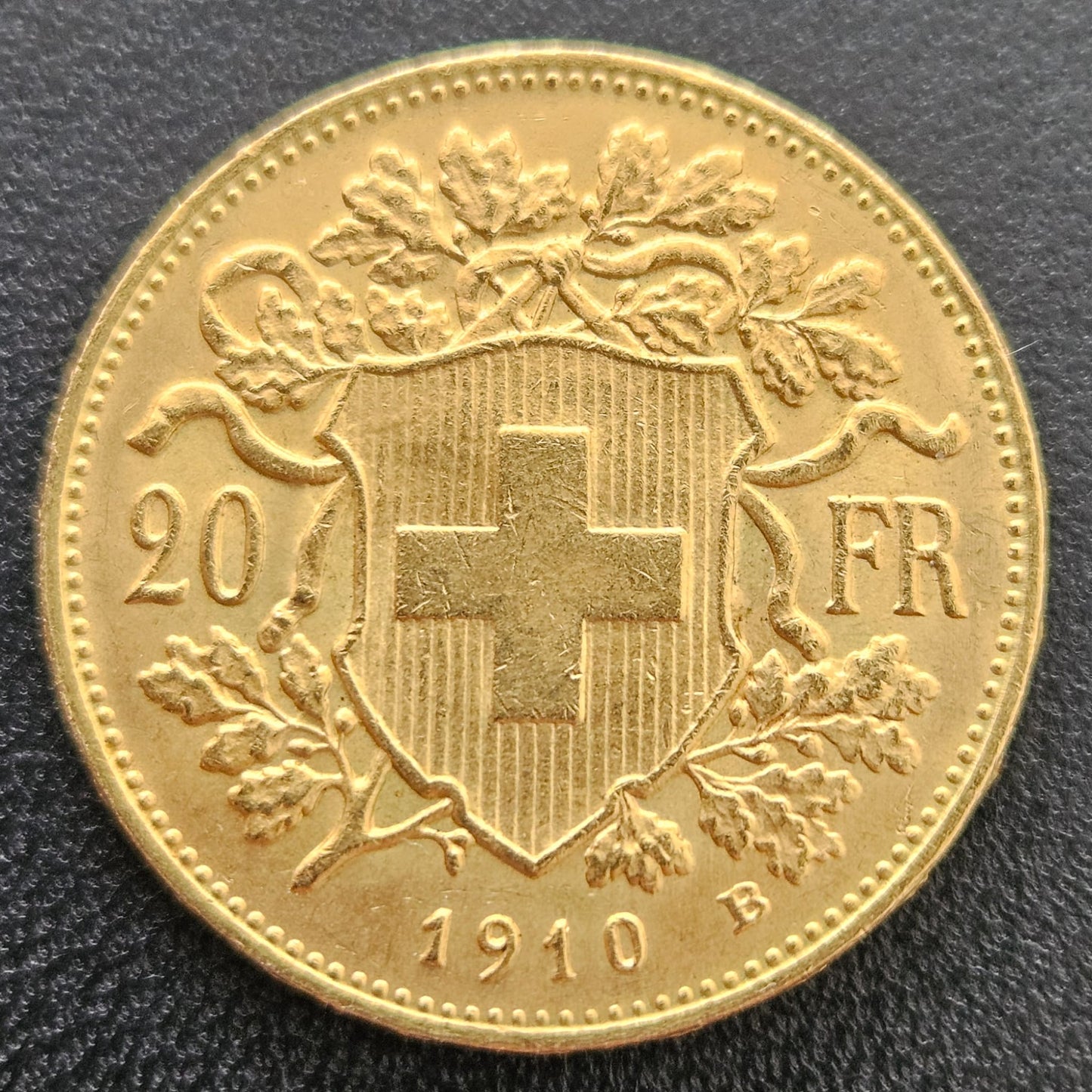 20 Franken Schweiz "Vreneli" Jahrgang 1910 B