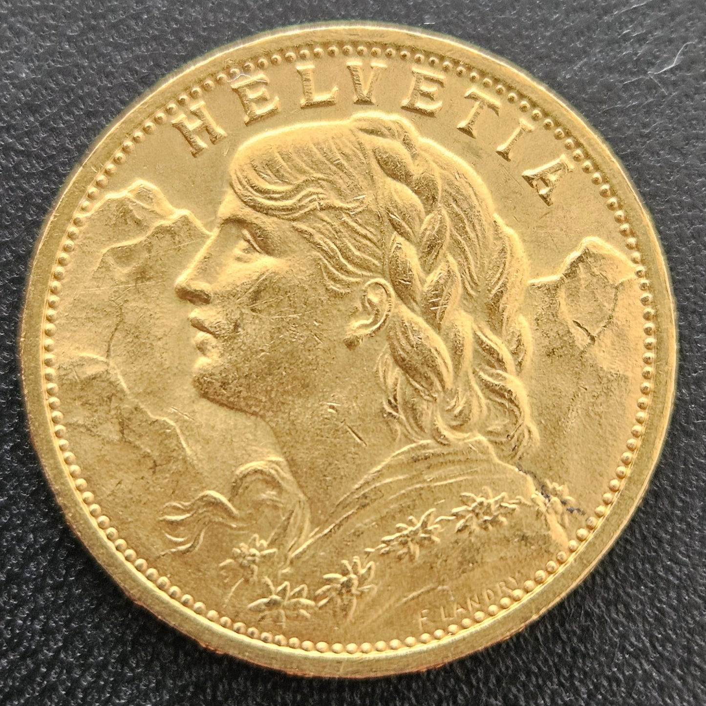 20 Franken Schweiz "Vreneli" Jahrgang 1910 B