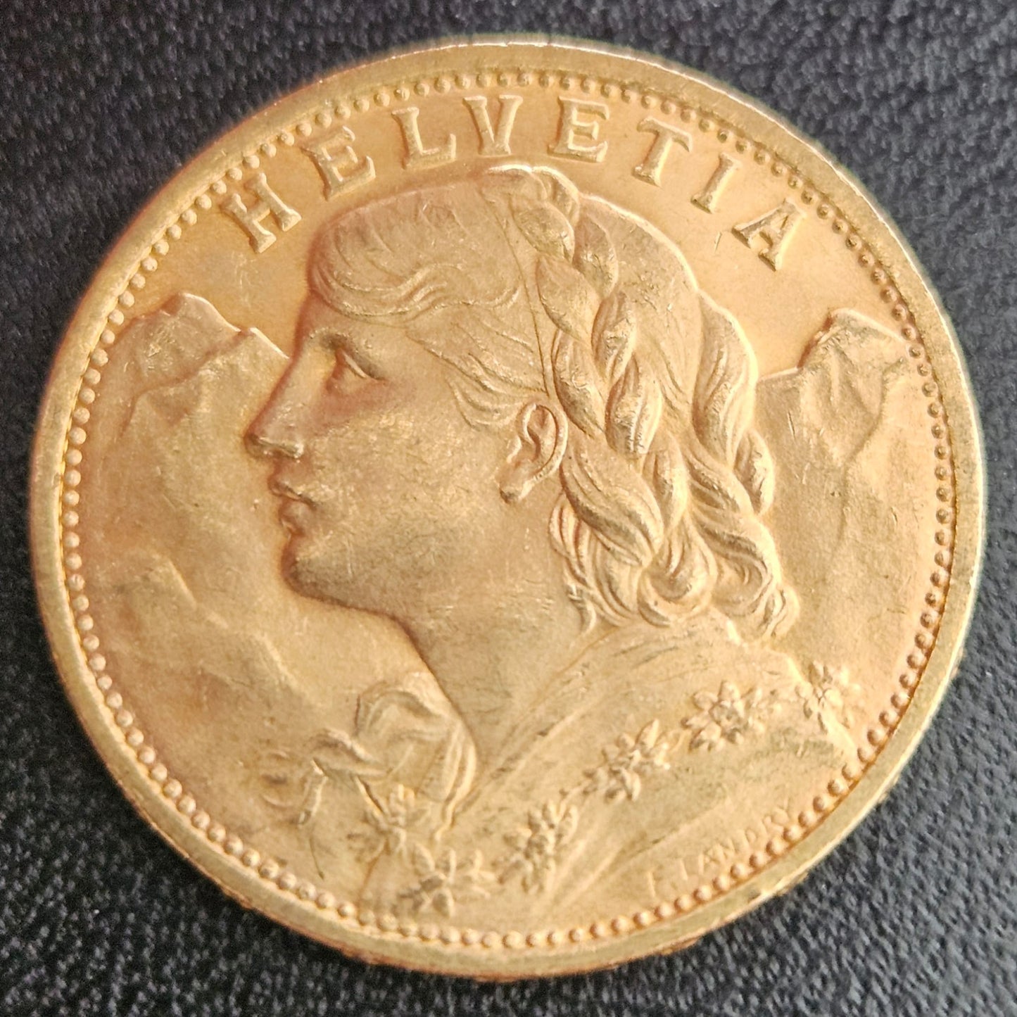 20 Franken Schweiz "Vreneli" Jahrgang 1927 B