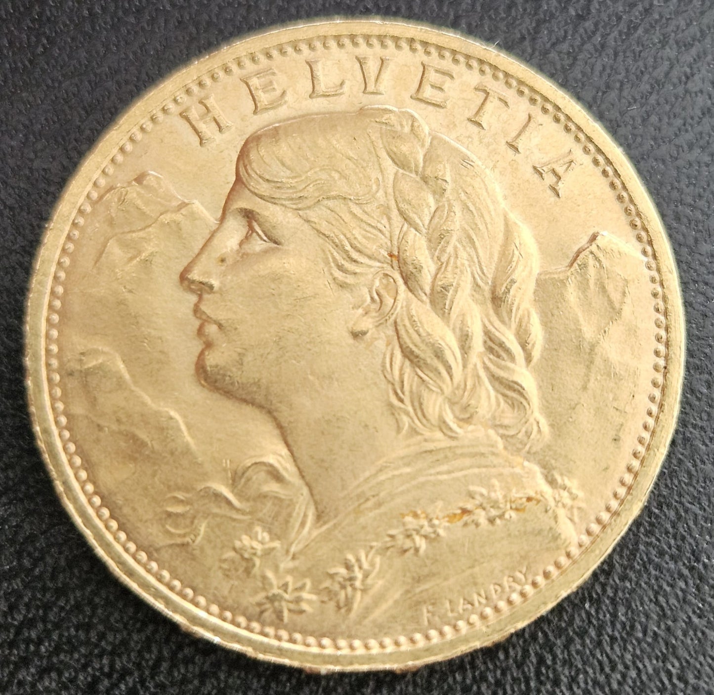 20 Franken Schweiz "Vreneli" Jahrgang 1925 B