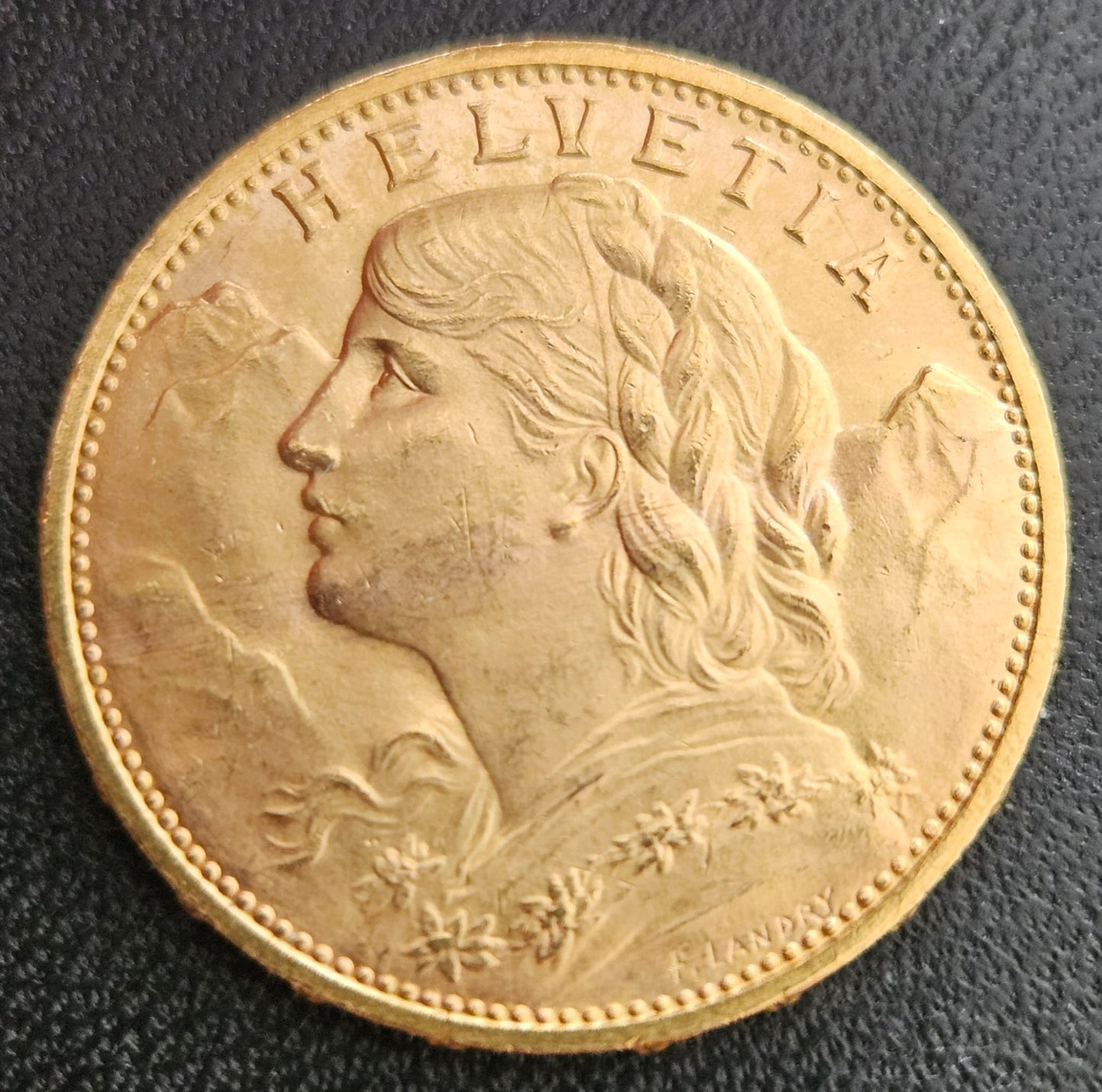 20 Franken Schweiz "Vreneli" Jahrgang 1914 B