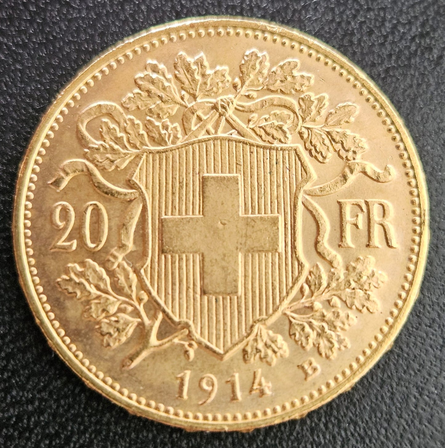 20 Franken Schweiz "Vreneli" Jahrgang 1914 B