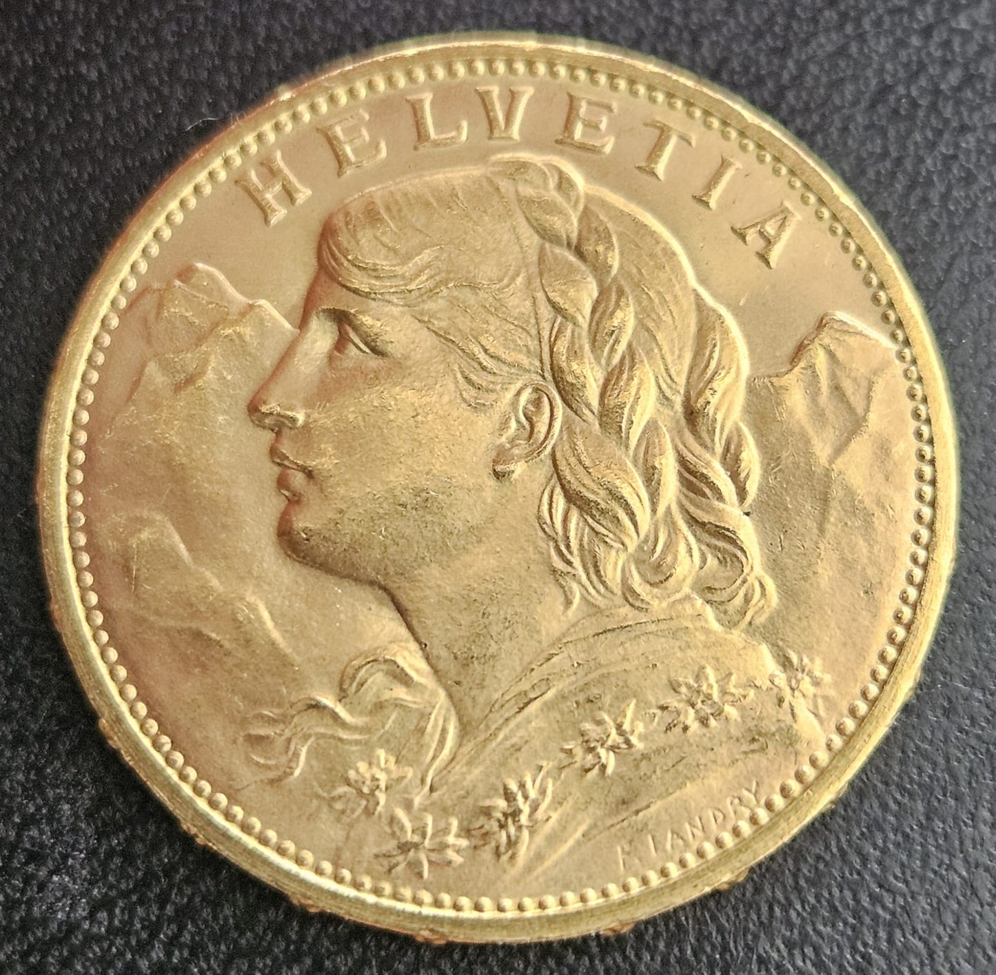 20 Franken Schweiz "Vreneli" Jahrgang 1913 B