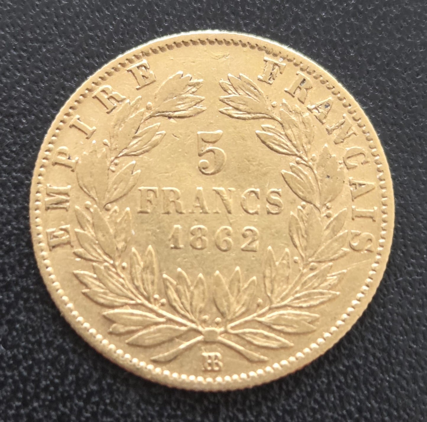 5 Francs Napoleon III 1862 BB
