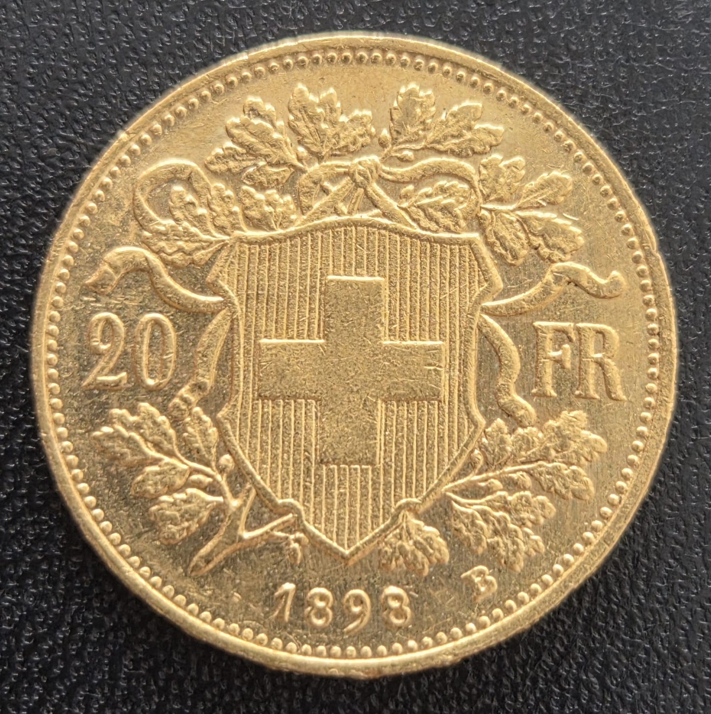 20 Franken Schweiz "Vreneli" Jahrgang 1898 B