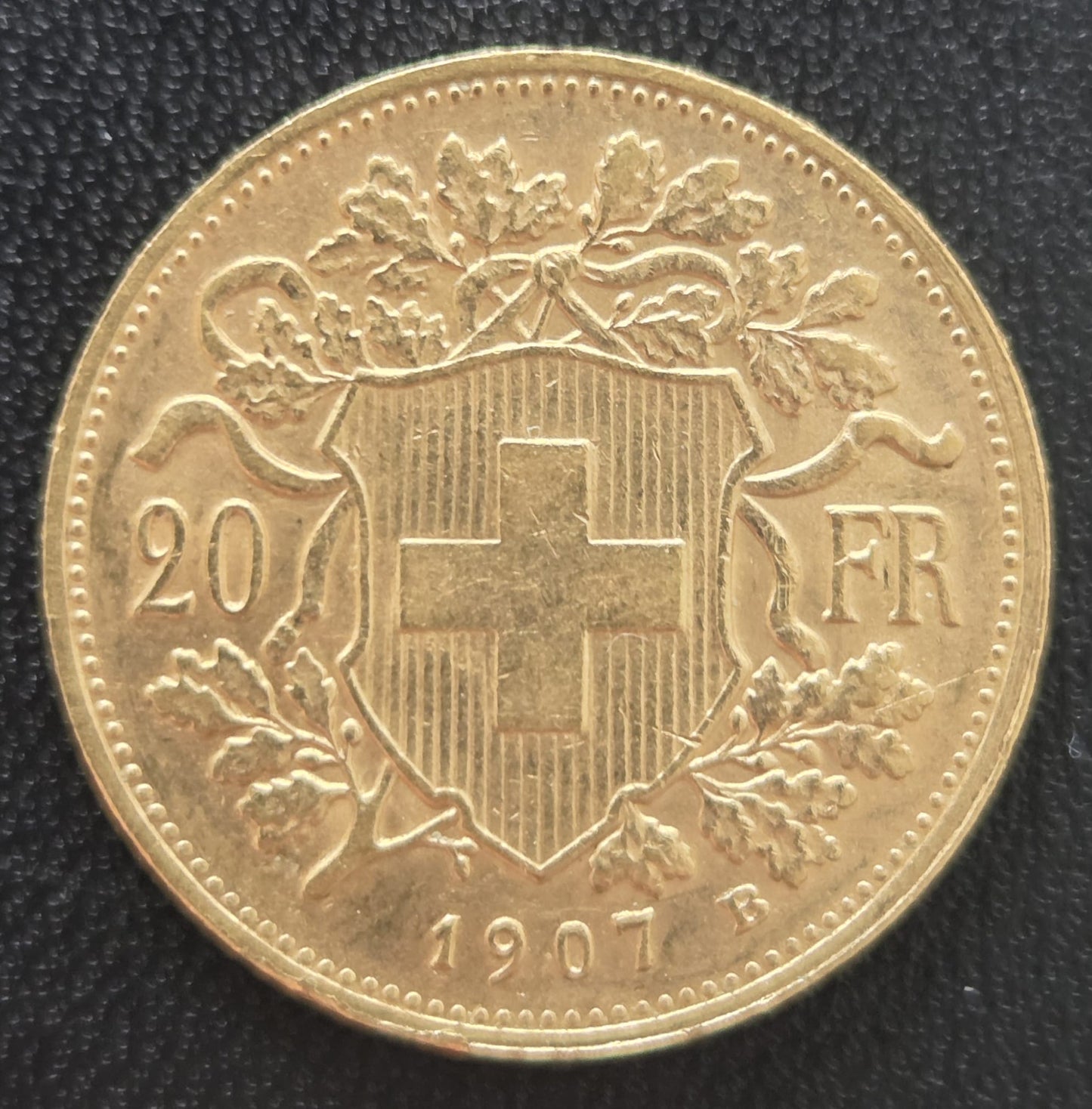 20 Franken Schweiz "Vreneli" Jahrgang 1907 B