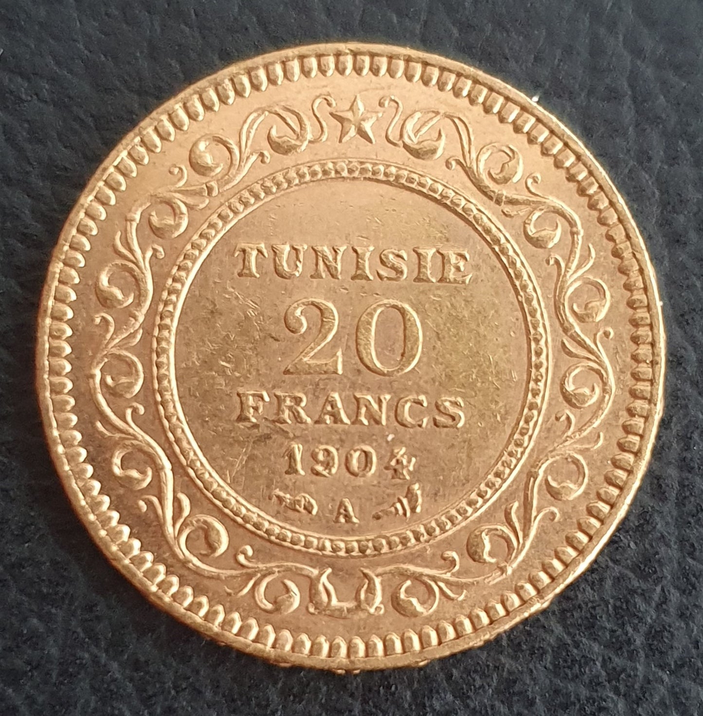 20 Francs Tunesien Muhammad IV 1904