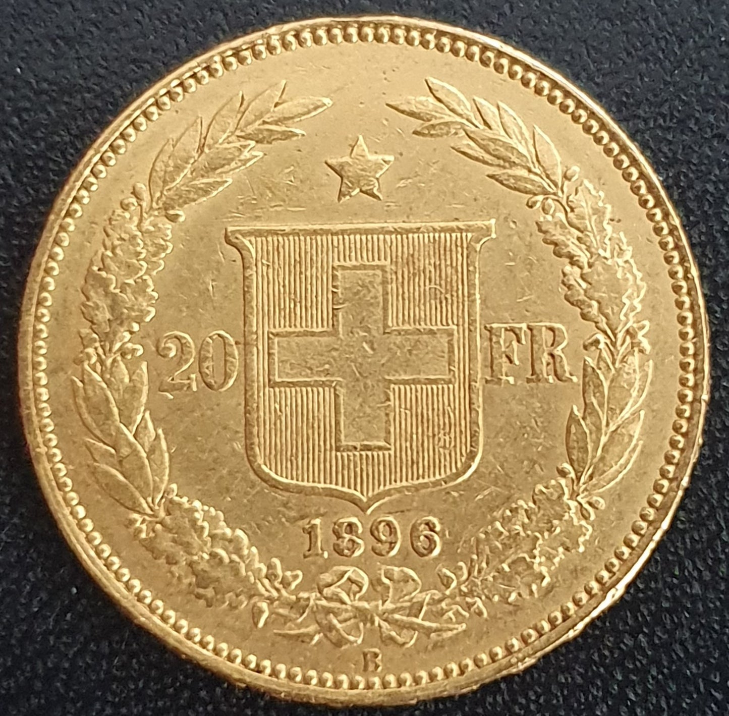 20 Franken Schweiz Helvetia / Vreneli 1896 B