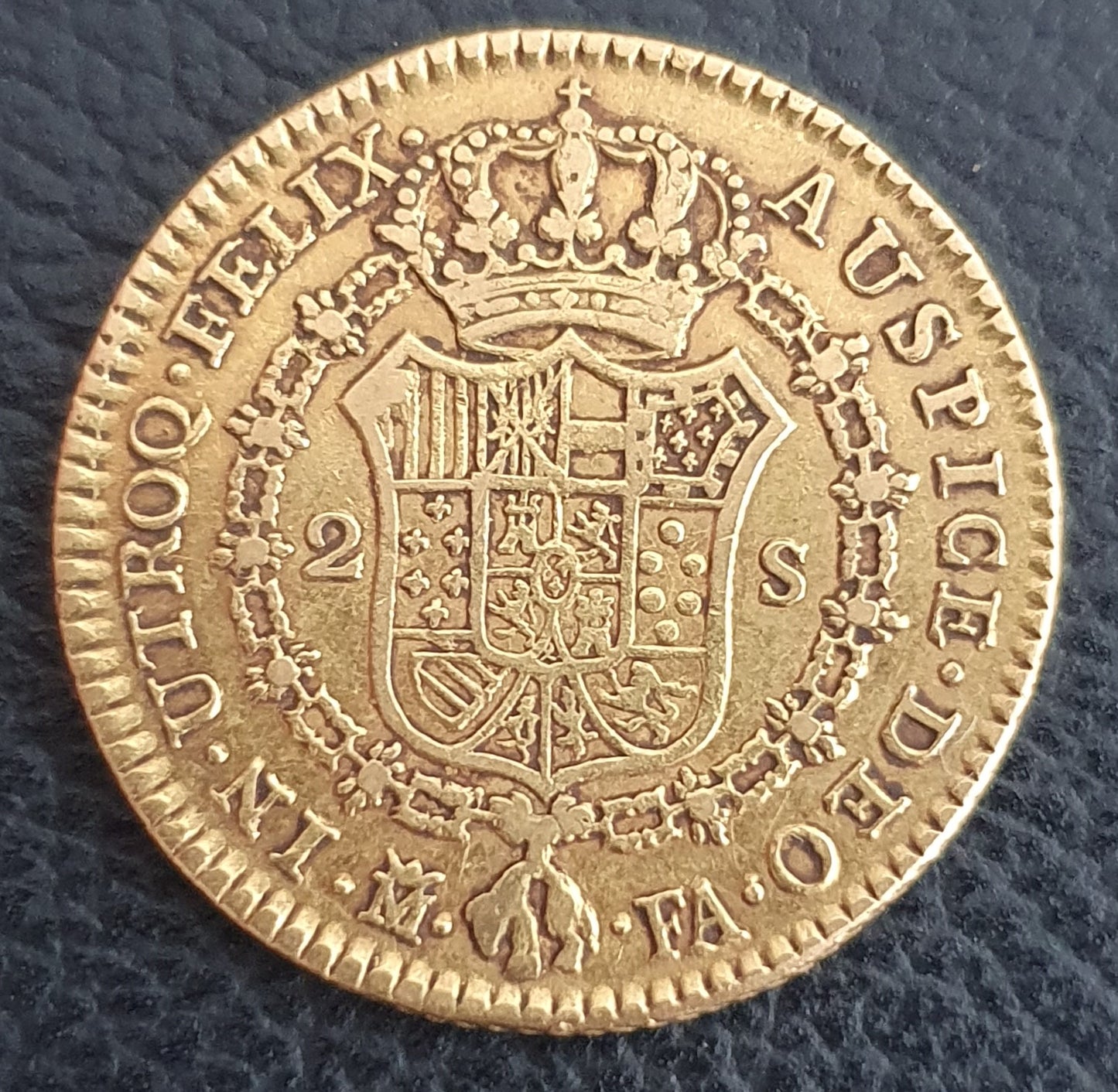 2 Escudos Spanien Carlos IV 1806