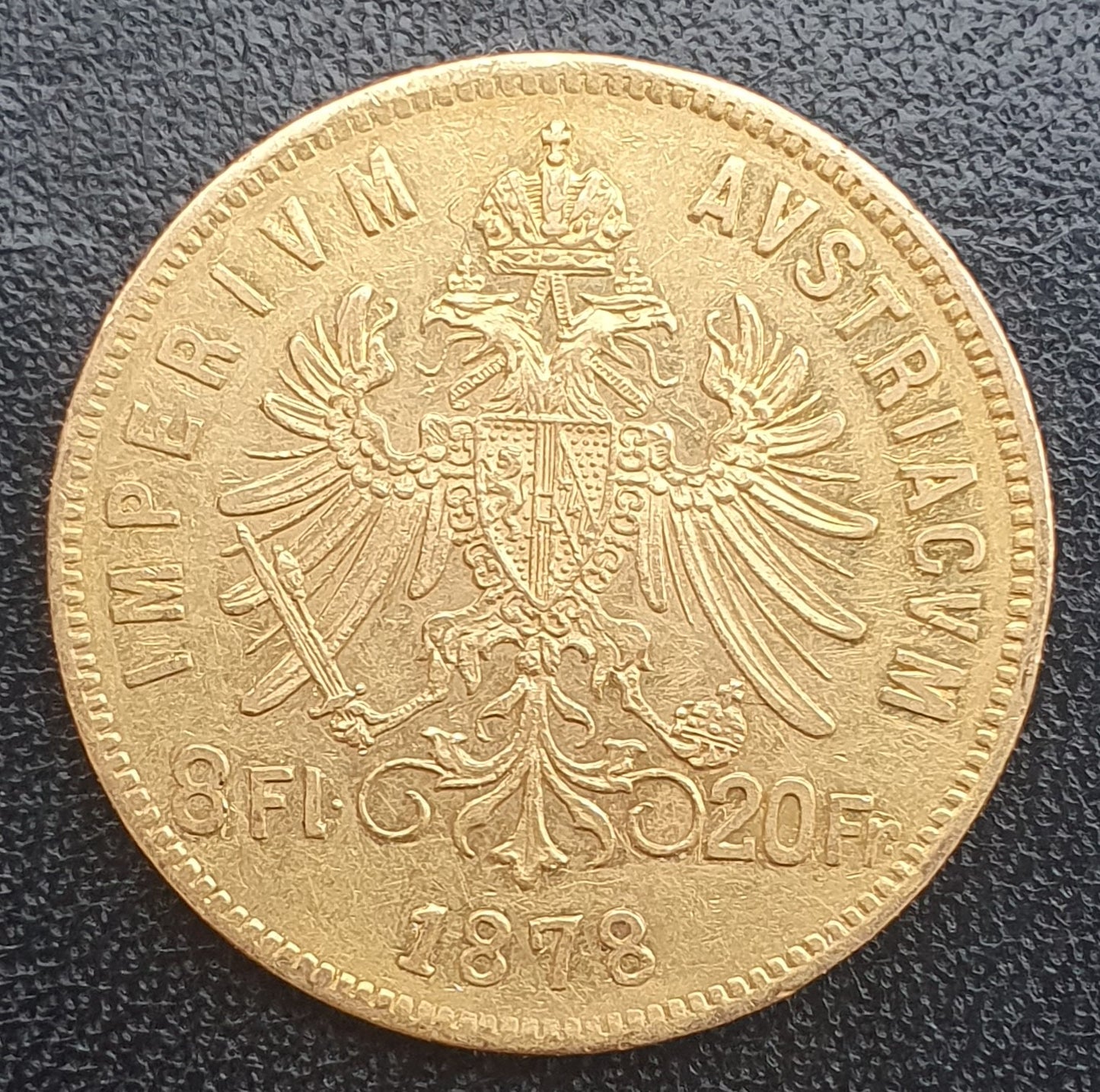 8 Florin Österreich Ungarn Franz Joseph 1878