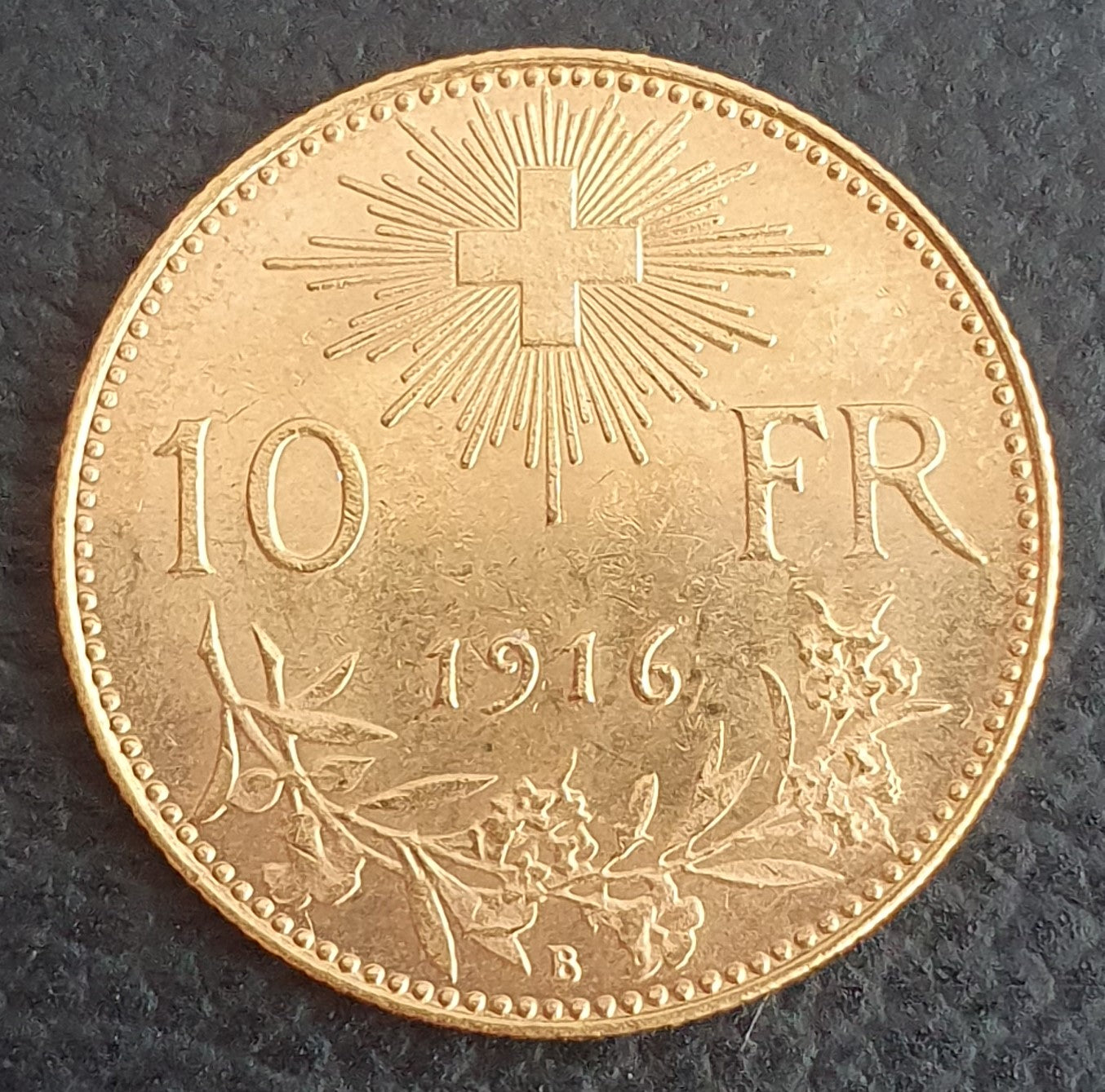 10 Franken Vreneli Schweiz 1916