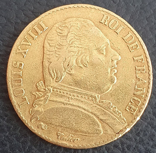 20 Francs Frankreich Louis XVIII 1815 A