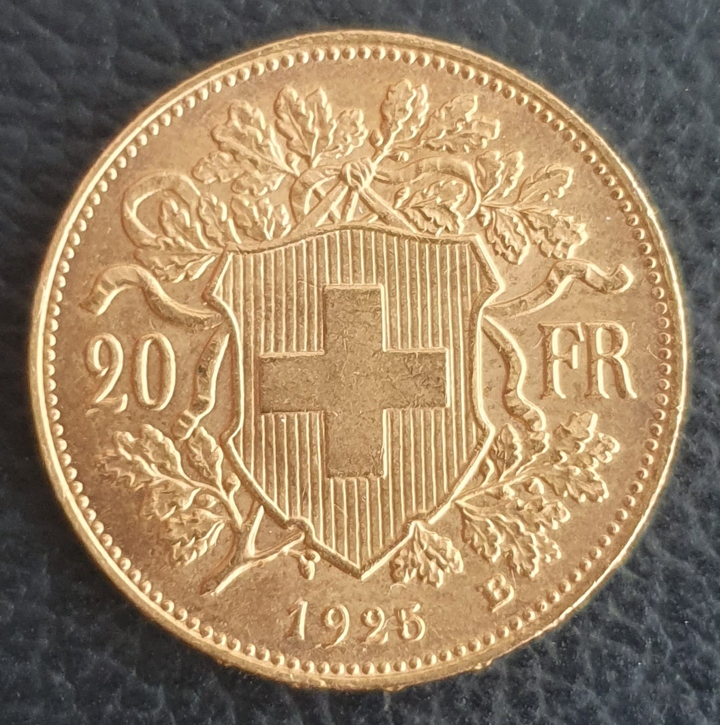 20 Franken Schweiz "Vreneli"  Jahrgang 1925 B