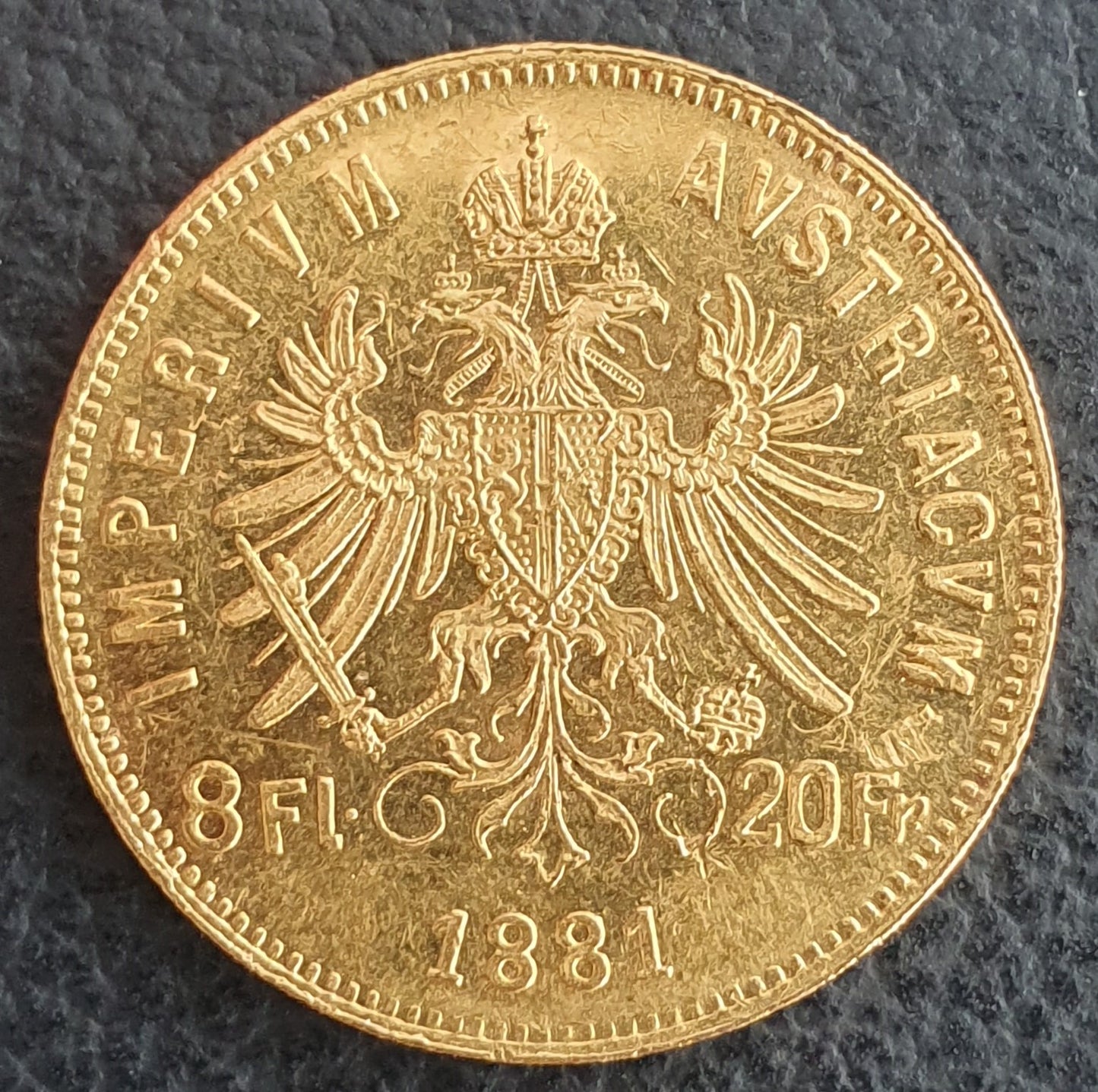 8 Florin Österreich Ungarn Franz Joseph 1881