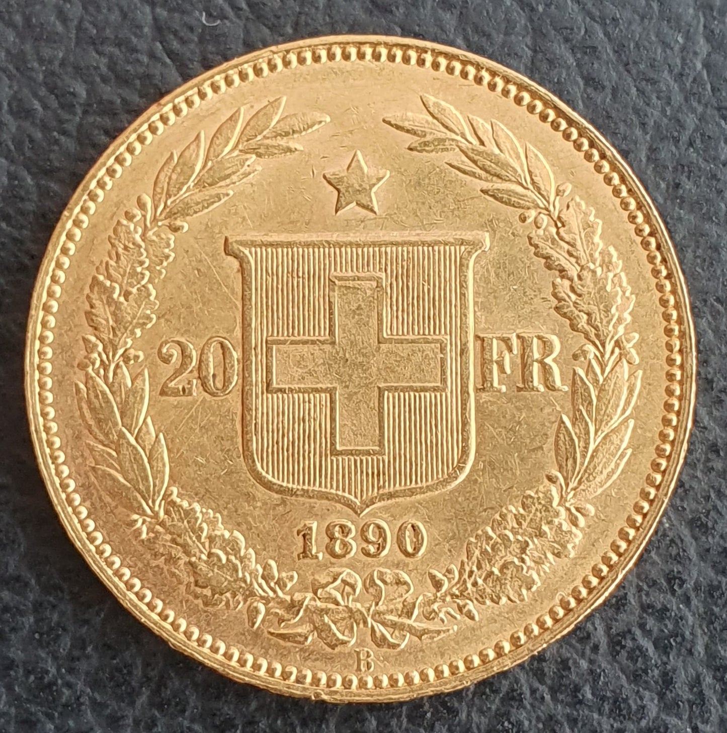 20 Franken Schweiz  Helvetia / Vreneli 1890 B