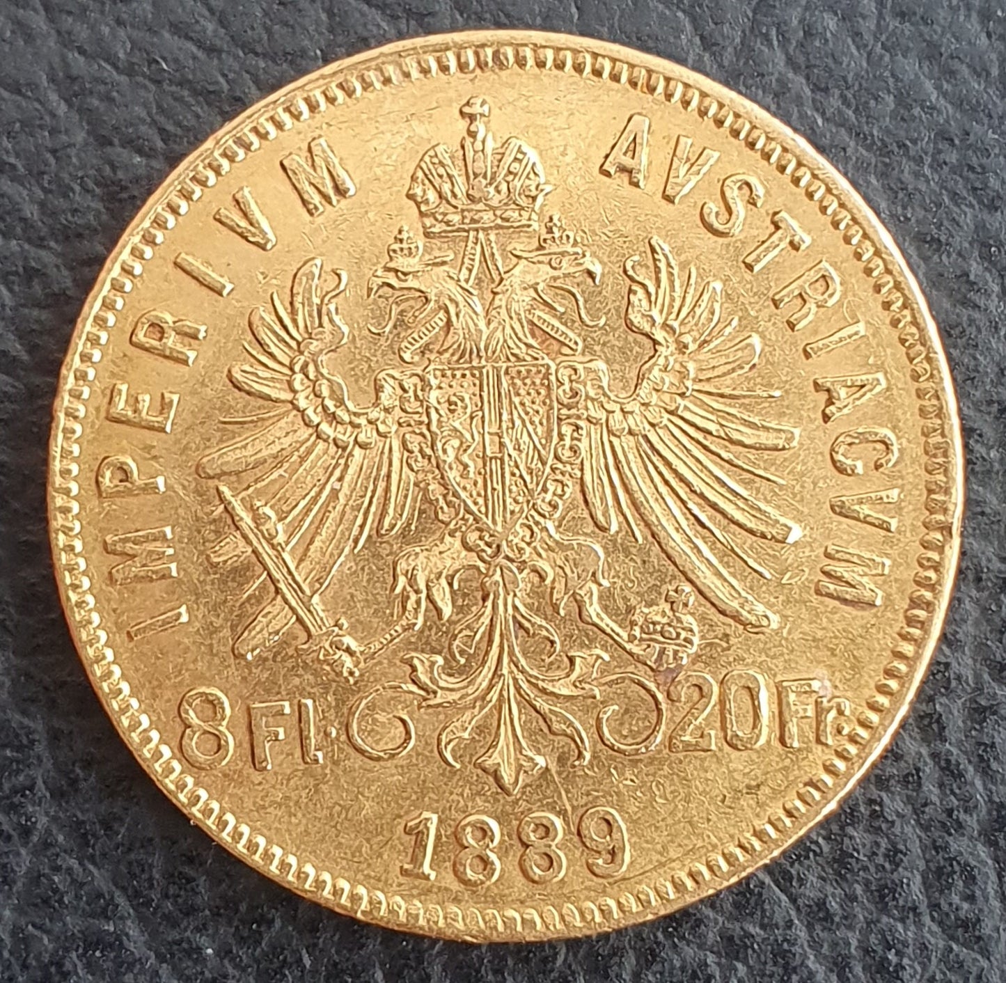 8 Florin Österreich Ungarn Franz Joseph 1889