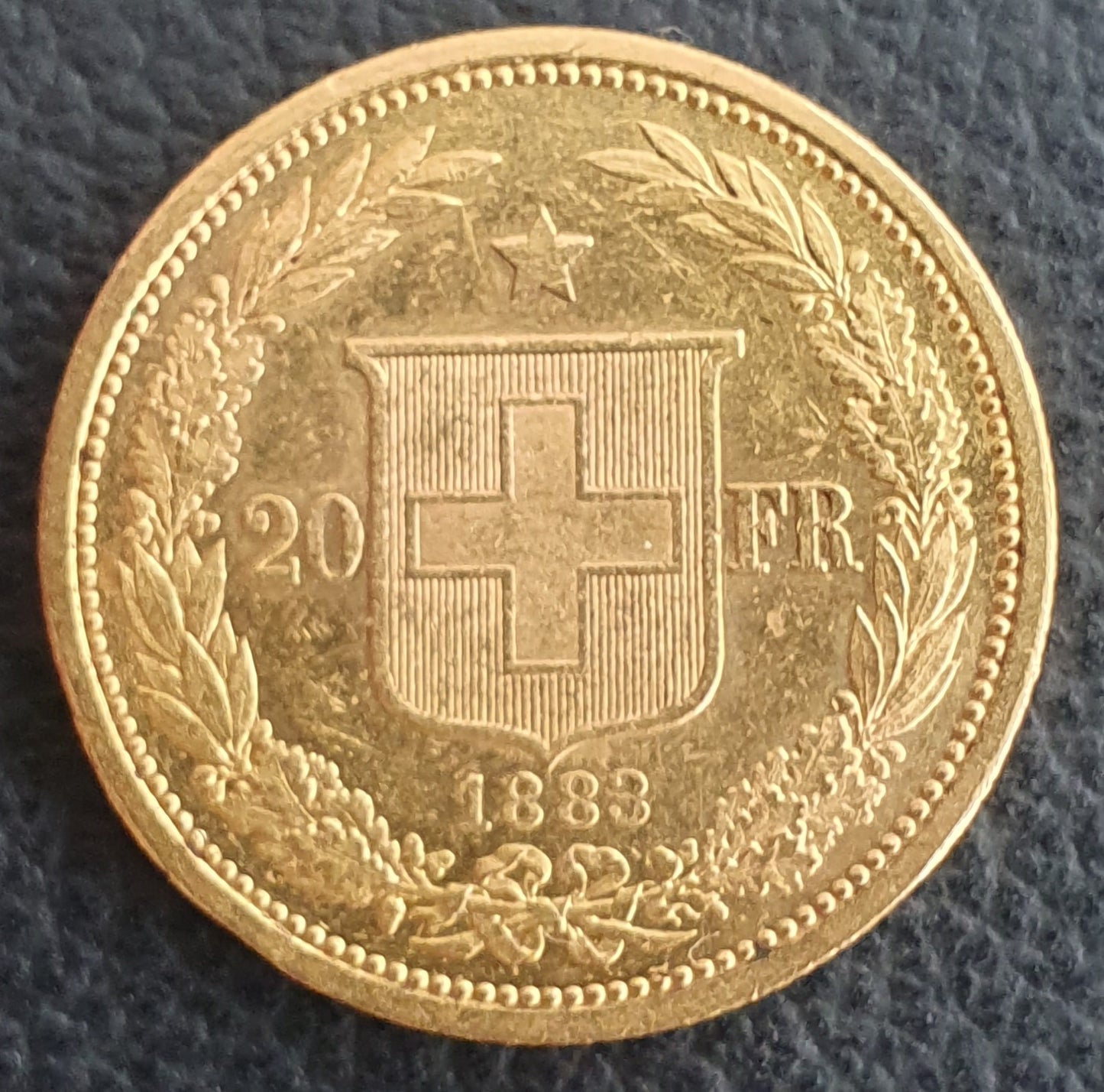 20 Franken Schweiz  Helvetia / Vreneli 1883 B