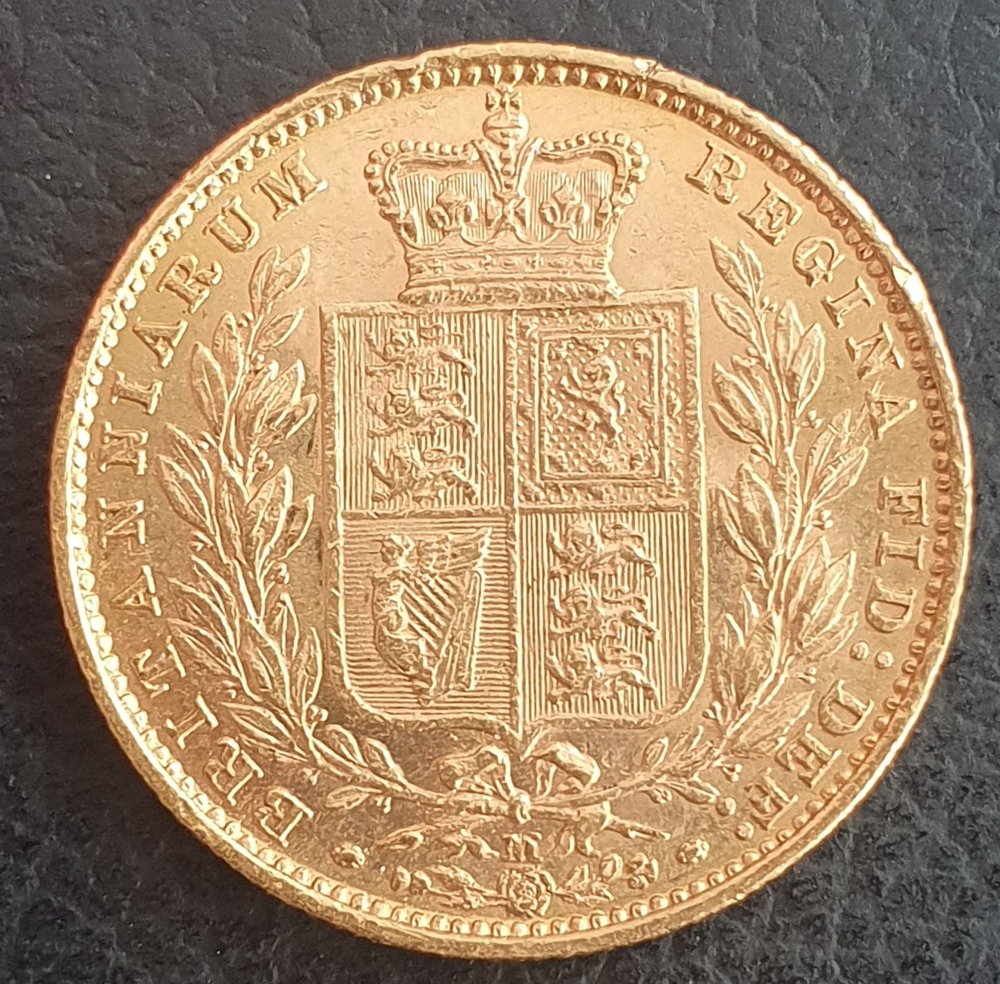 Sovereign 1884 Victoria Young Head mit Wappen Australien Melbourne