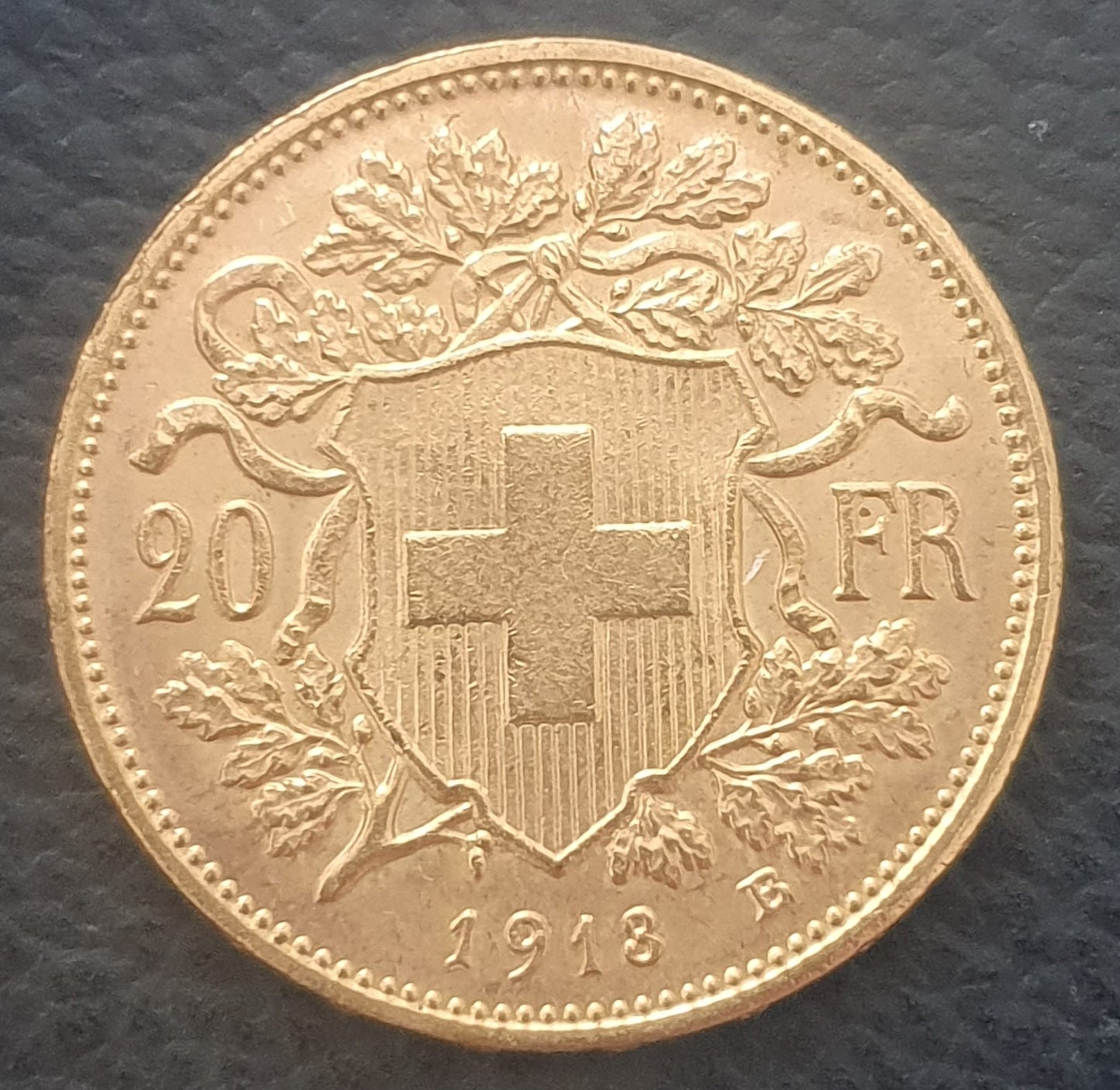 20 Franken Schweiz "Vreneli"  Jahrgang 1913 B