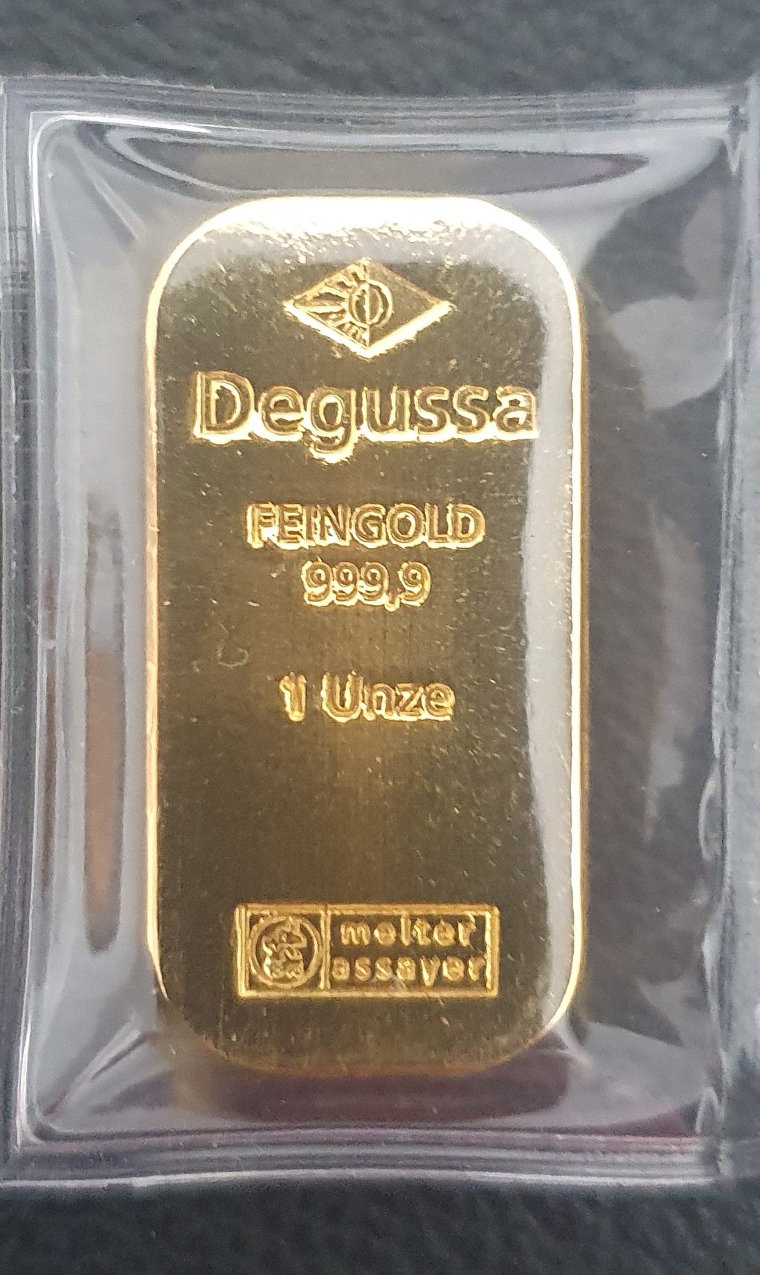 1 Oz Degussa Sargbarren