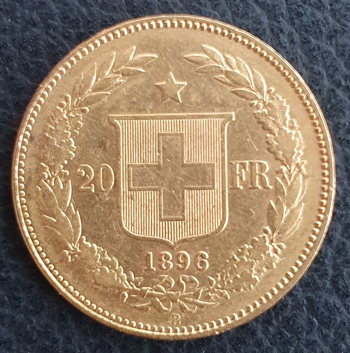 20 Franken Schweiz  Helvetia / Vreneli 1896 B