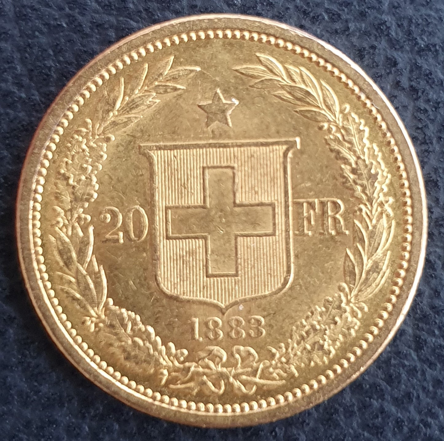 20 Franken Schweiz  Helvetia / Vreneli 1883 B