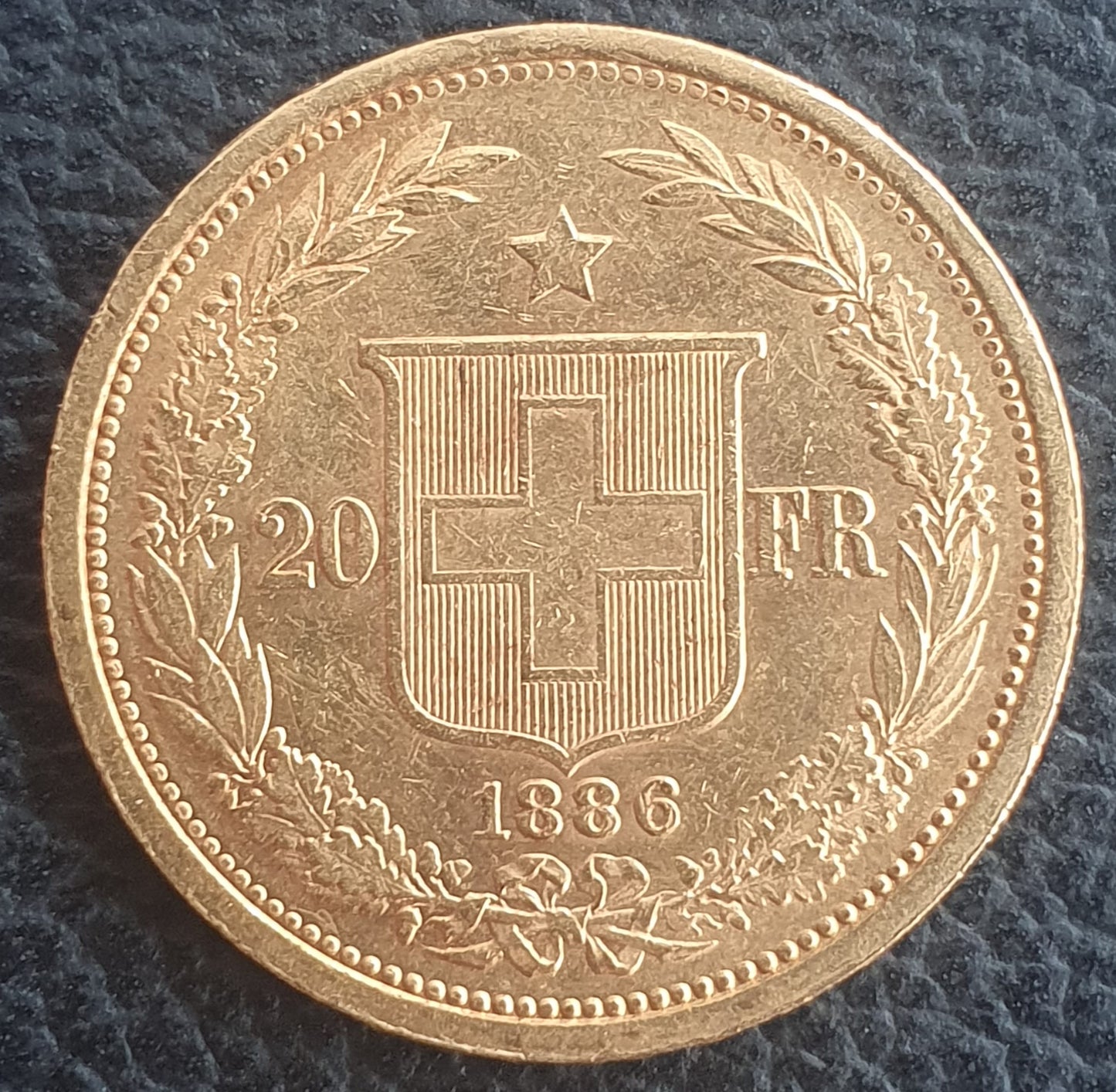 20 Franken Schweiz  Helvetia / Vreneli 1886 B