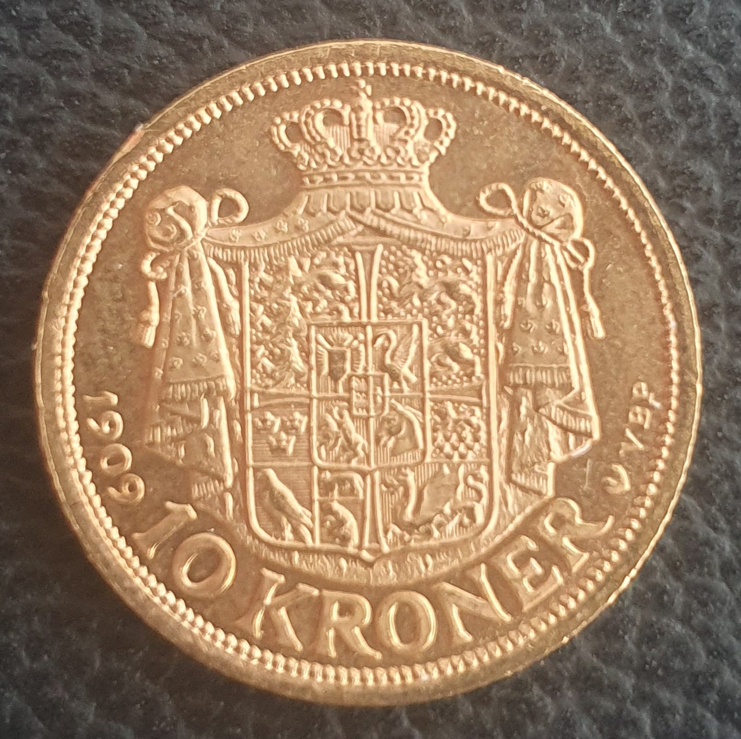 10 Kroner Dänemark Frederik VIII 1909