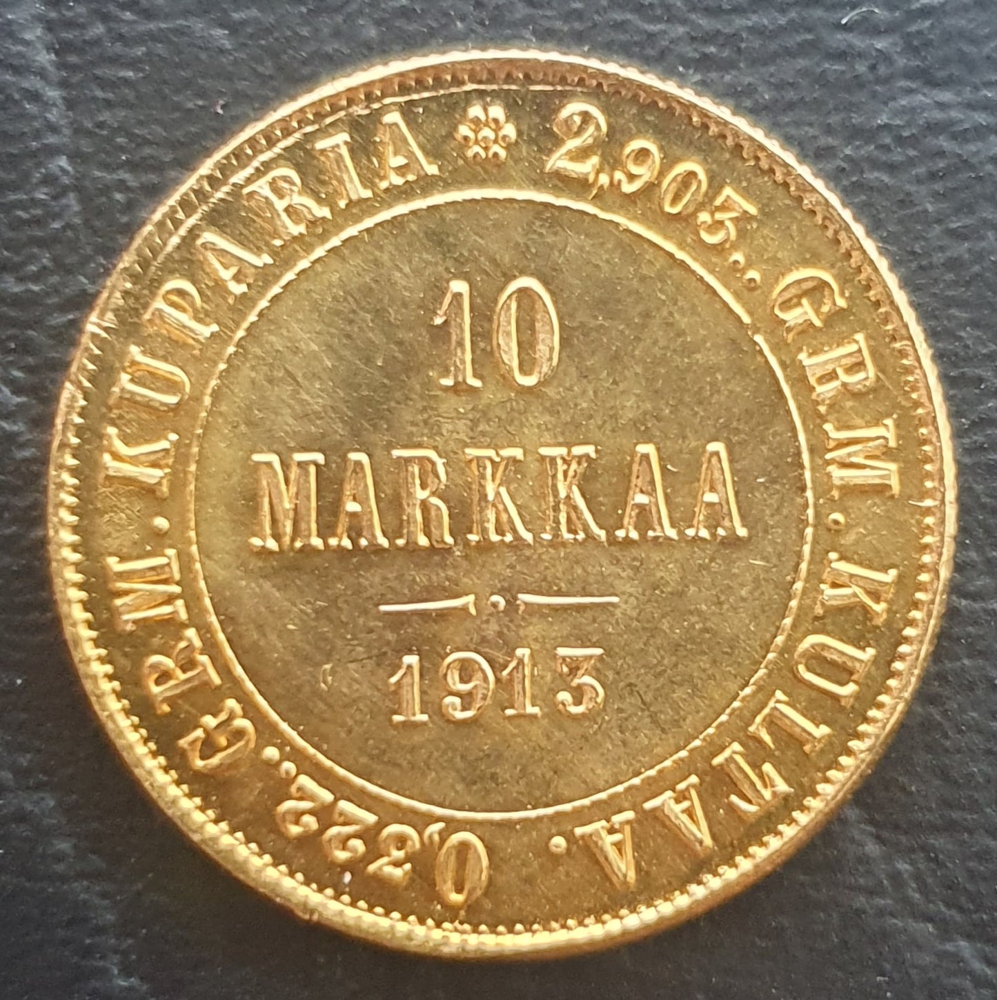 10 Markka Finnland 1913 Nicolas II