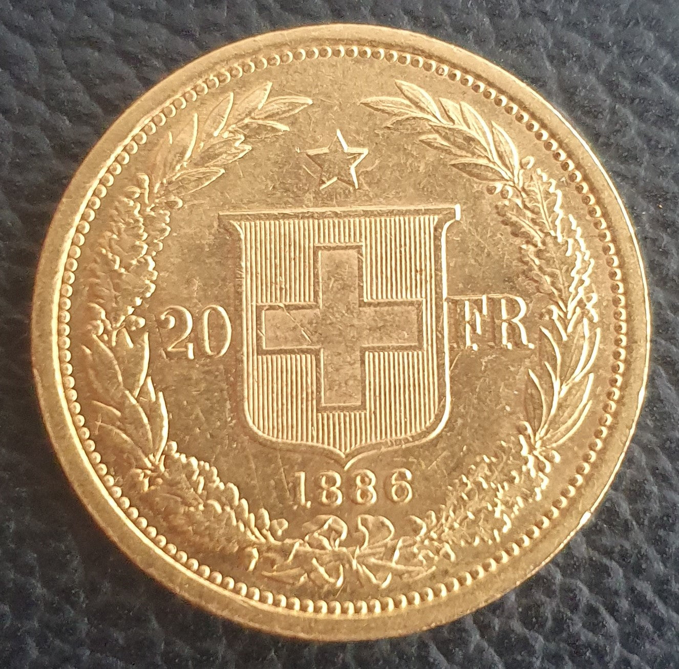 20 Franken Schweiz  Helvetia / Vreneli 1886 B