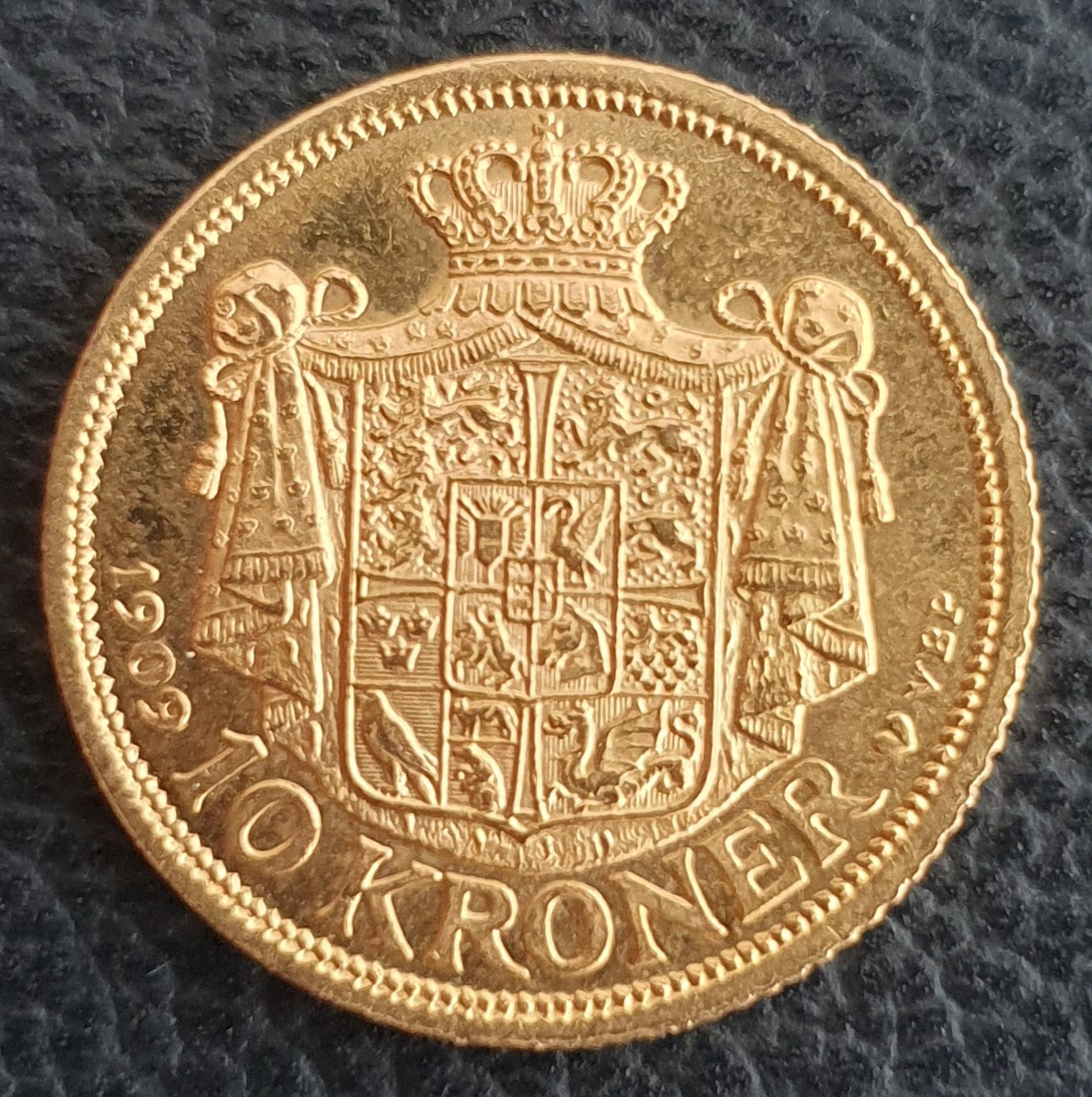 10 Kroner Dänemark Frederik VIII 1909