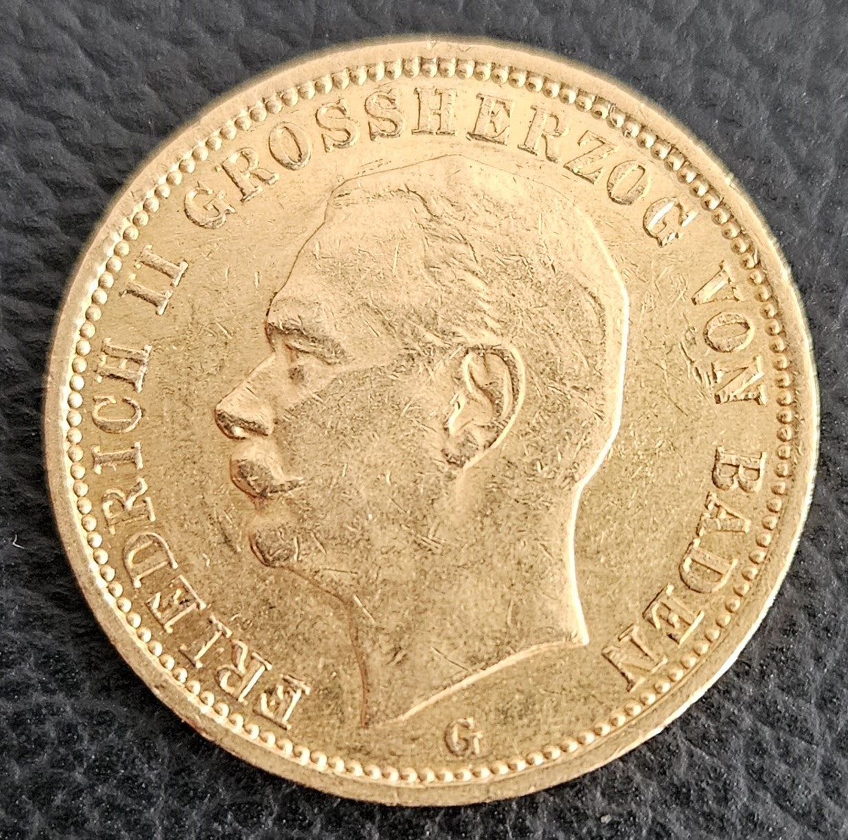 20 Mark Kaiserreich Baden  Friedrich II 1912 G