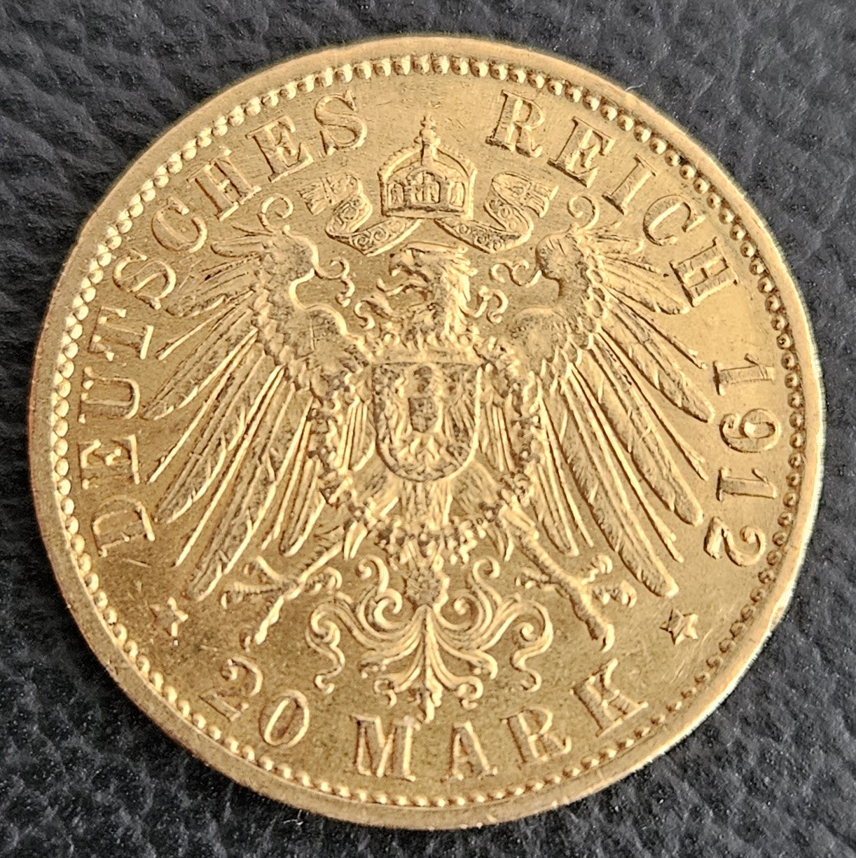 20 Mark Kaiserreich Baden  Friedrich II 1912 G