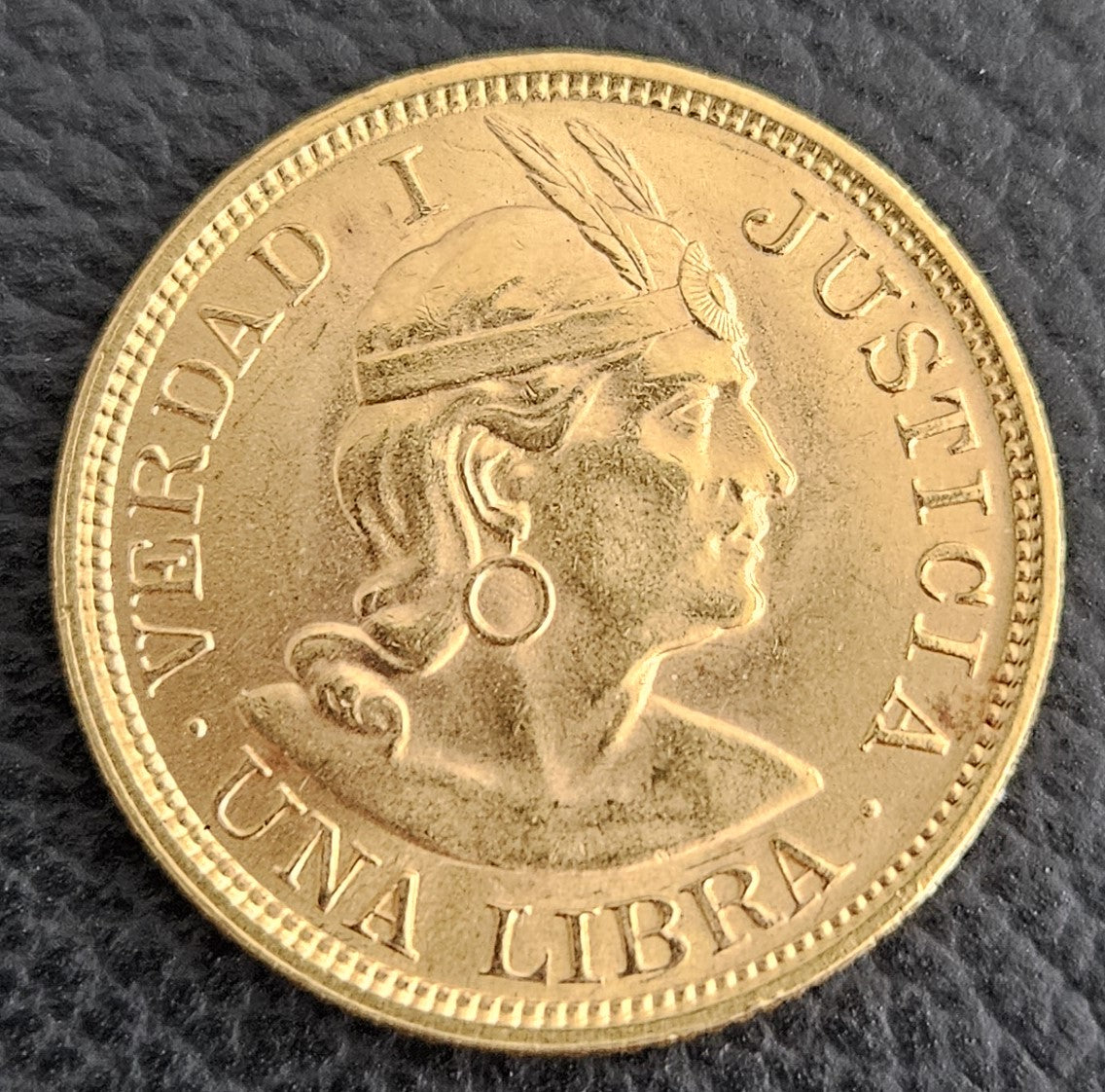 1 Libra Peru 1917