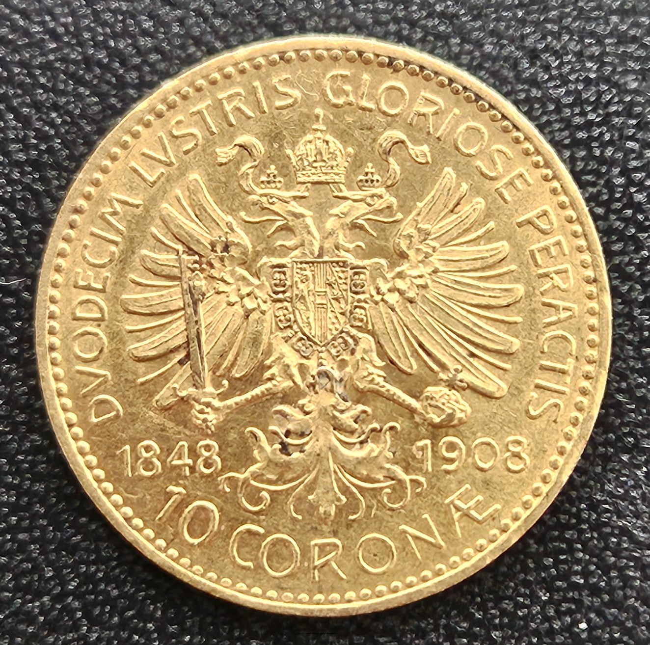 10 Corona Österreich Franz Joseph Regierungsjubiläum 1848-1908