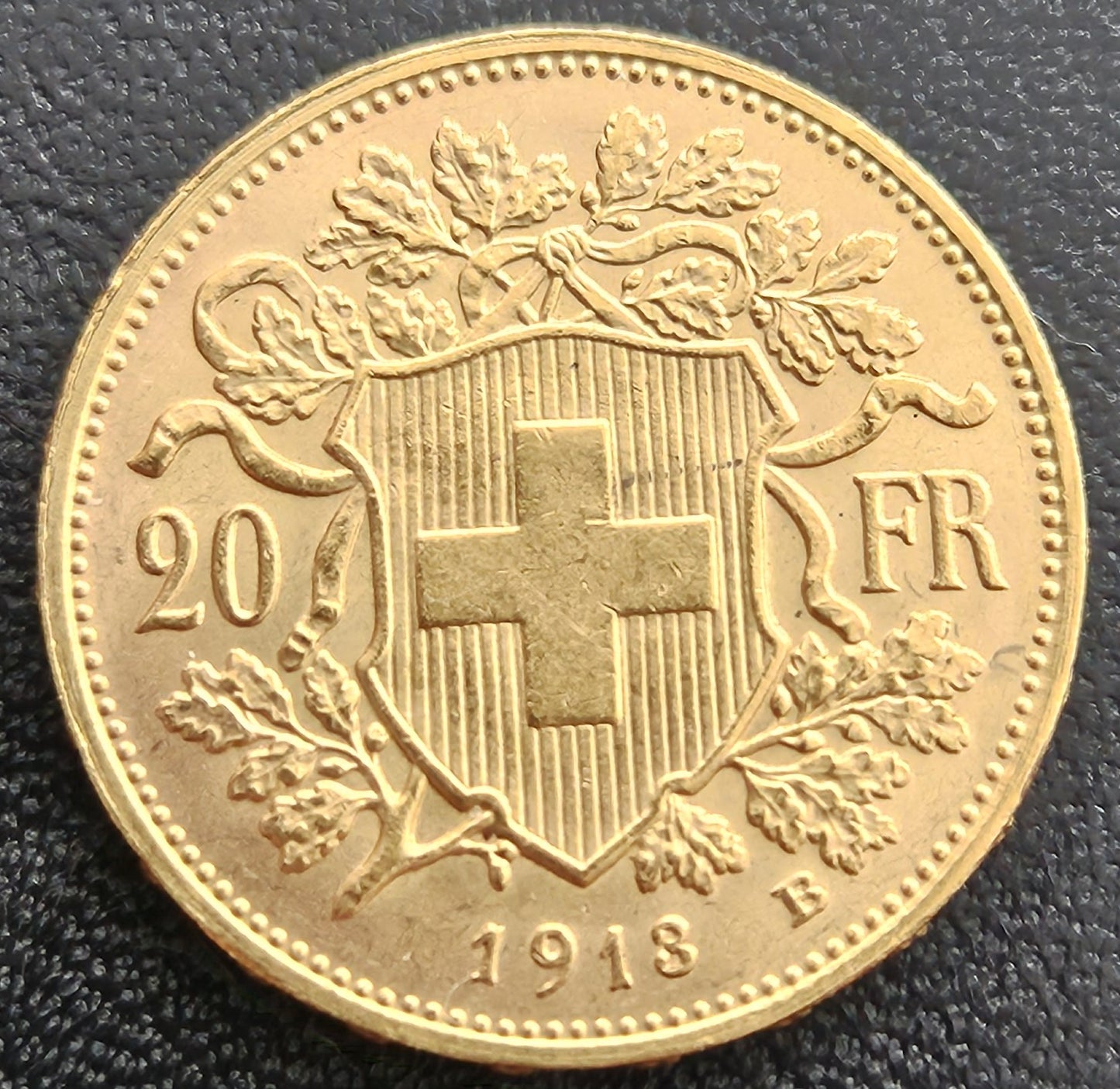 20 Franken Schweiz "Vreneli"  Jahrgang 1913 B