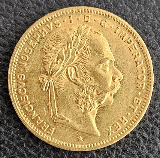 8 Florin Österreich Ungarn Franz Joseph 1884