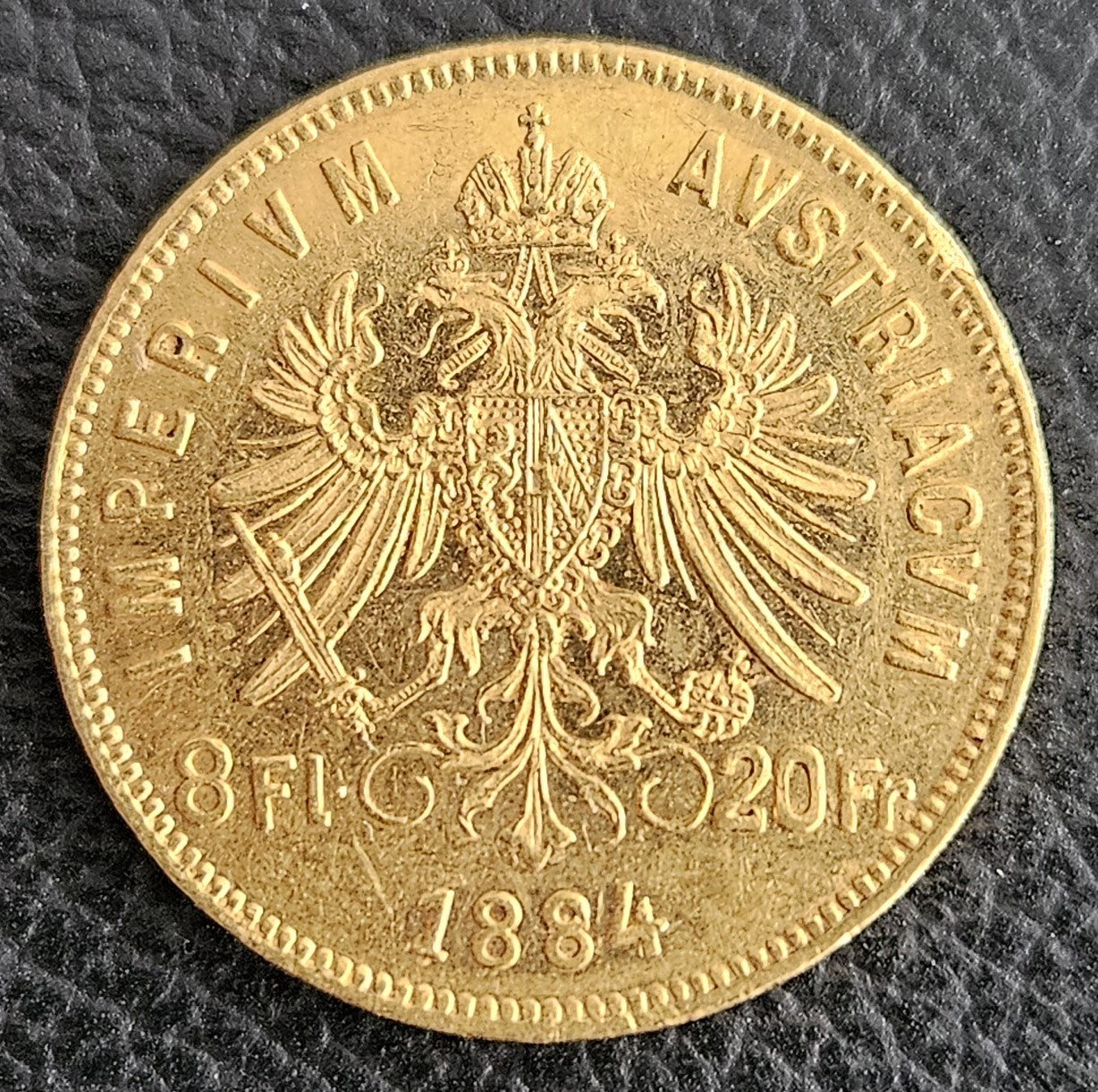 8 Florin Österreich Ungarn Franz Joseph 1884