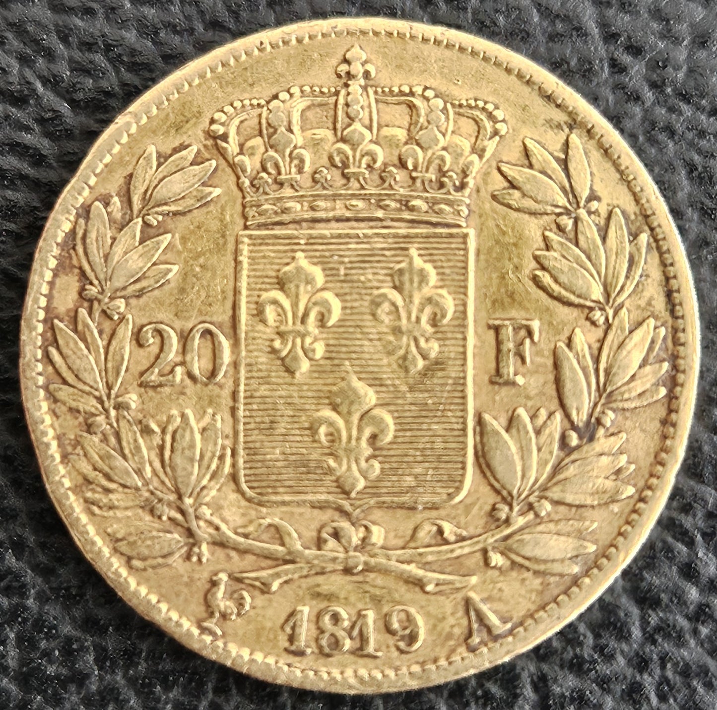 20 Francs Frankreich Louis XVIII 1819 A