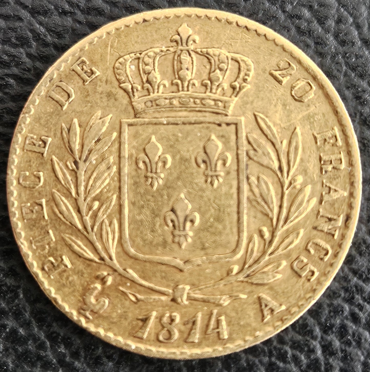 20 Francs Frankreich Louis XVIII 1814 A