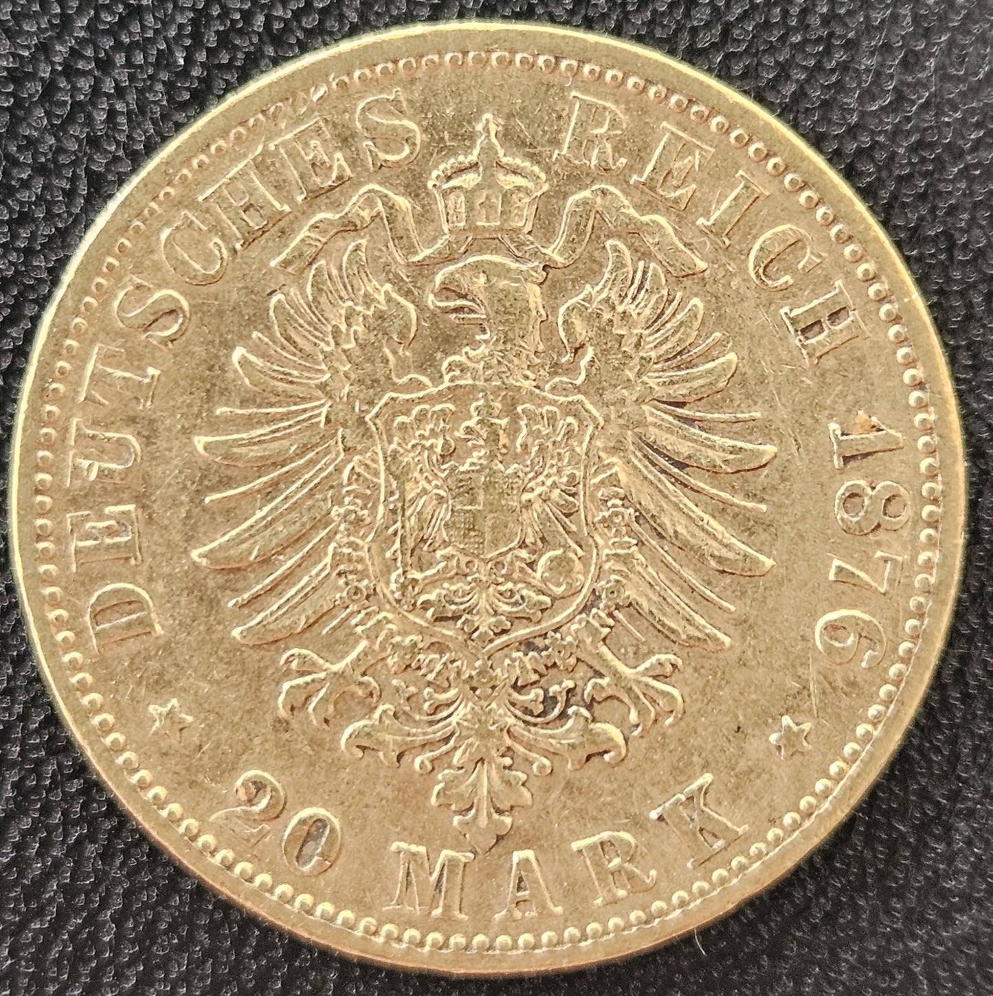 20 Mark Kaiserreich Bayern König Ludwig II 1876 D