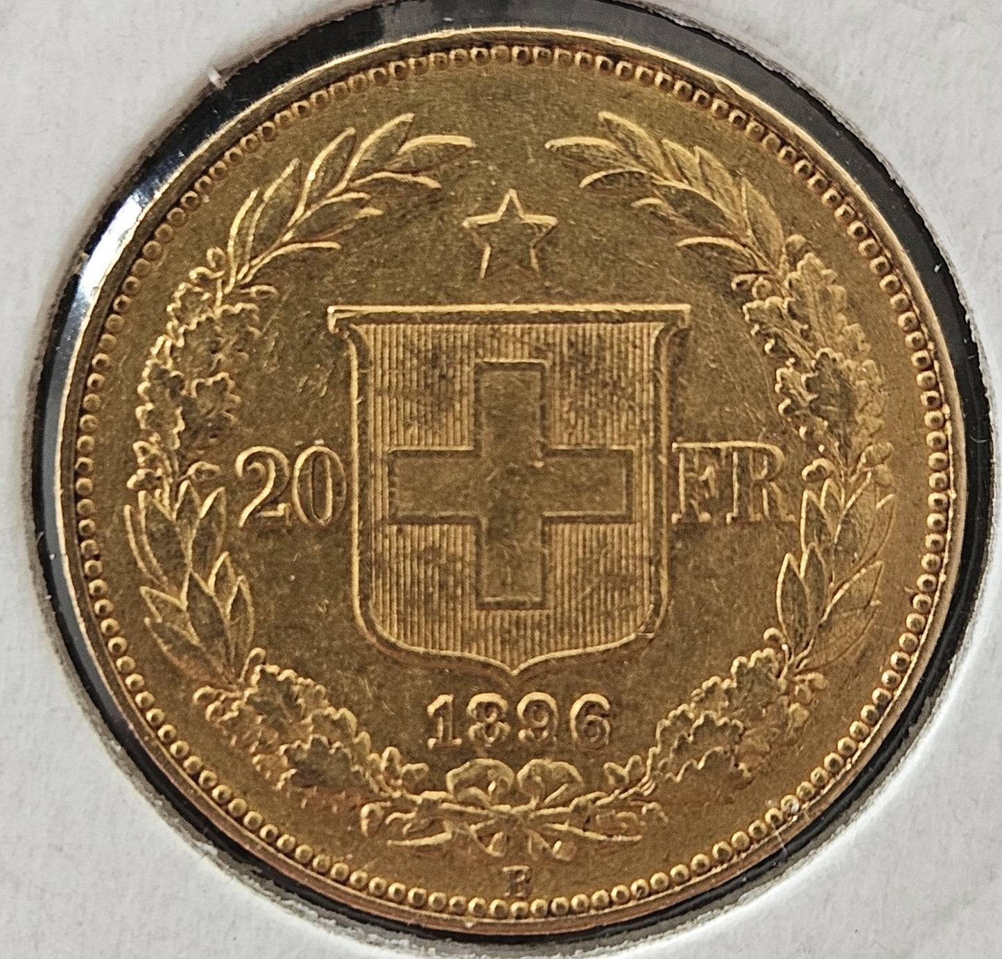 20 Franken Schweiz  Helvetia / Vreneli 1896 B