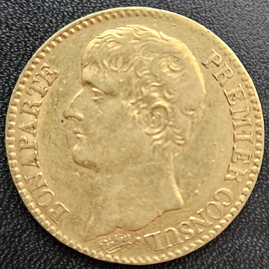 40 Francs Frankreich Bonaparte Premier Consul AN 12 A