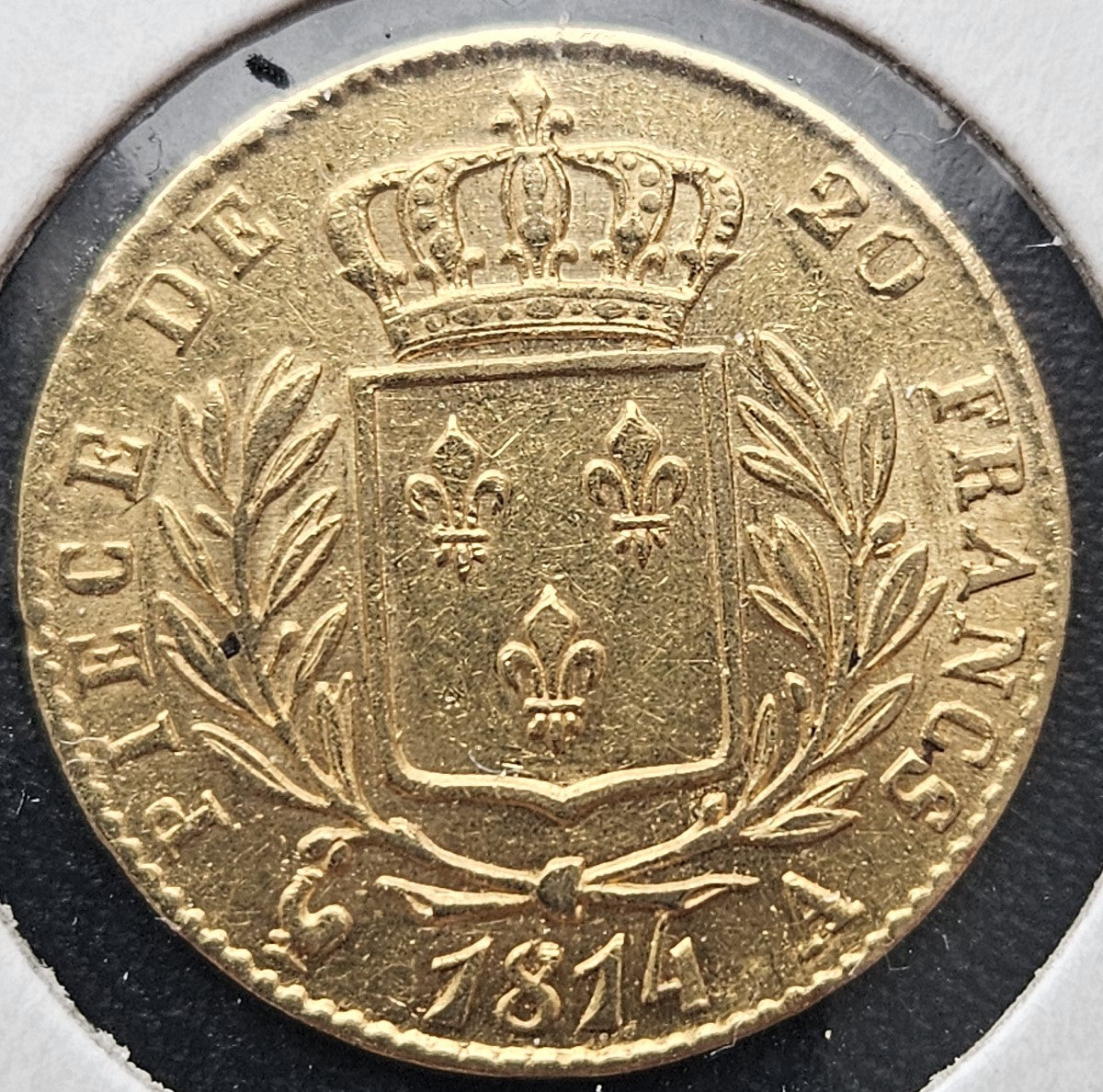 20 Francs Frankreich Louis XVIII 1814 A