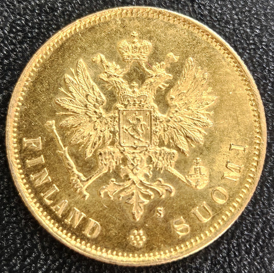 10 Markka Finnland 1879 S Alexander II