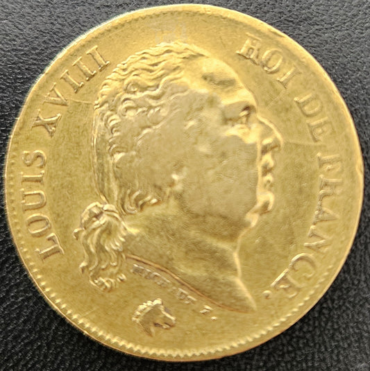 40 Francs Frankreich Louis XVIIII 1818 W