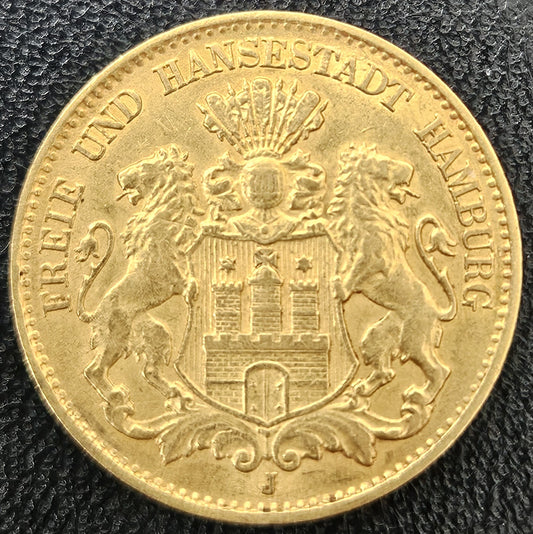 10 Mark Hamburg 1900 J