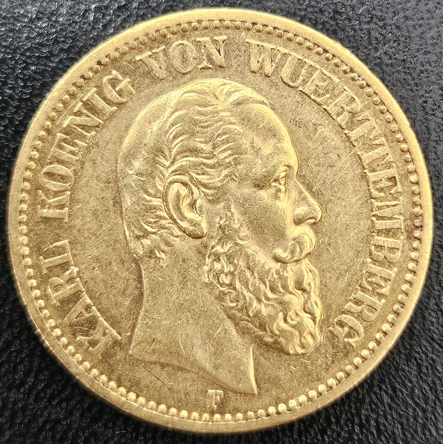 20 Mark Kaiserreich Württemberg Karl 1873 F